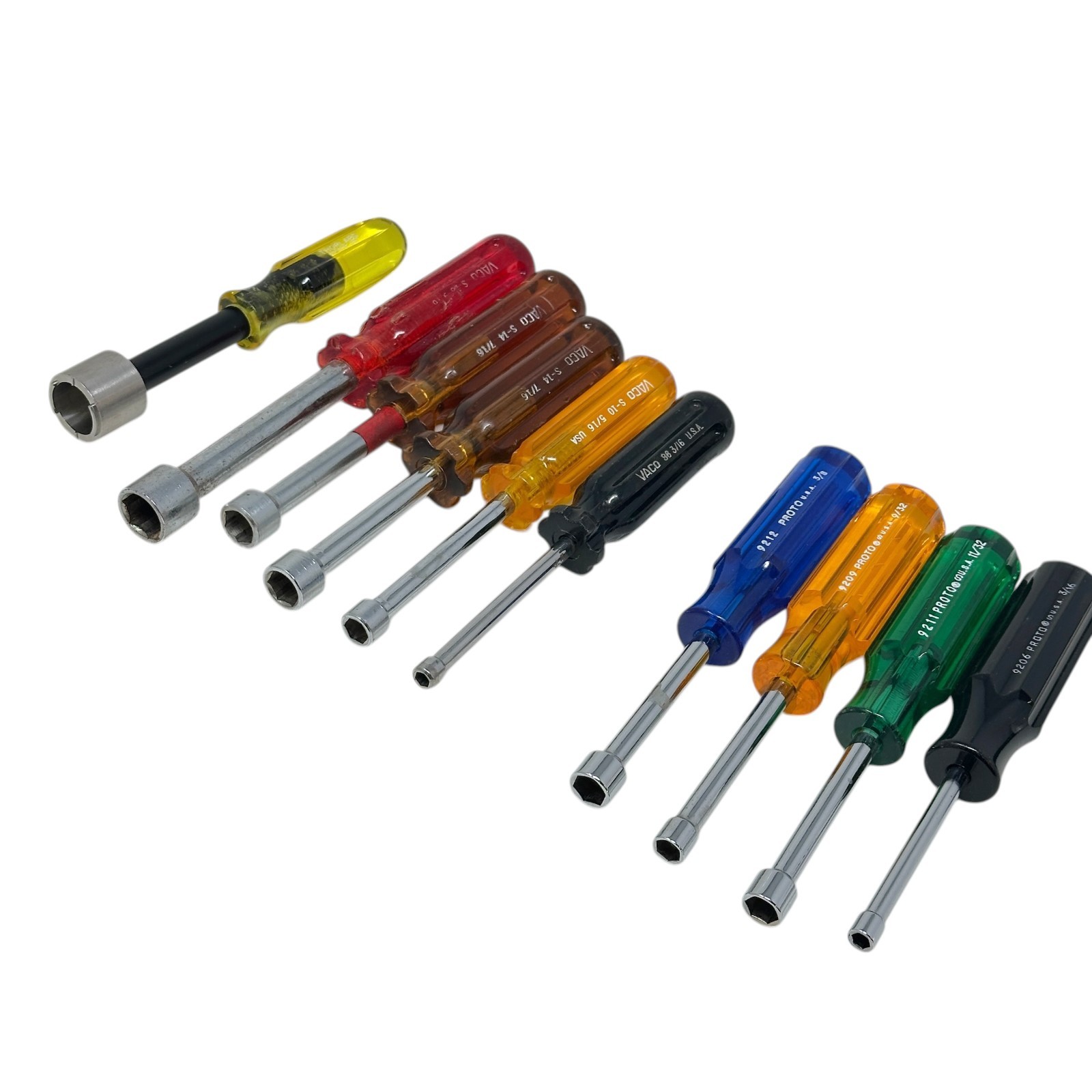 PROTO, VACO & Thorlabs Professional Nut Driver Lot Made in USA 10 Pcs