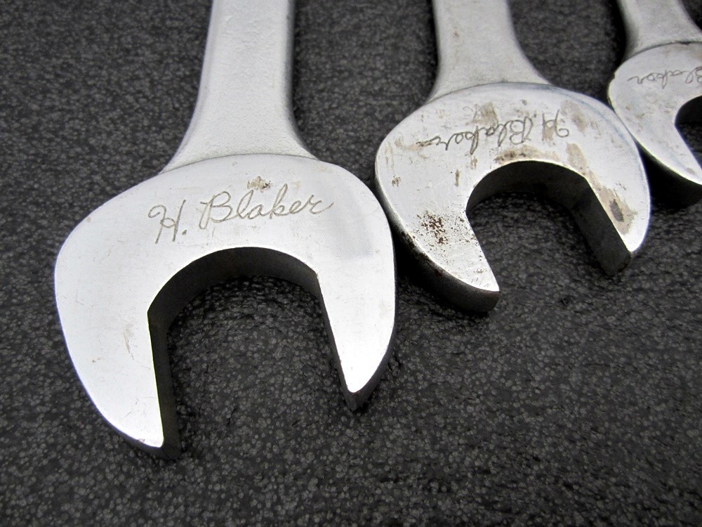 Vintage Proto 10pc SAE Open End Wrench Made in USA