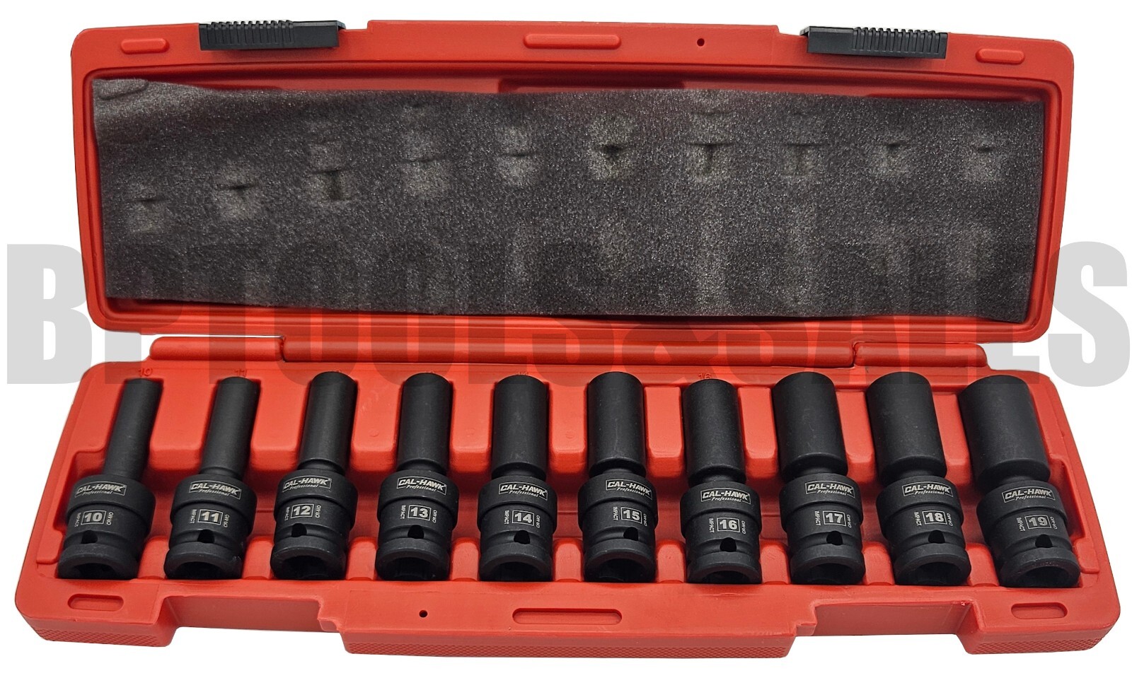 20pc 1/2″ DR. Universal Swivel Deep Impact Socket Set (METRIC & SAE) PRO Radius