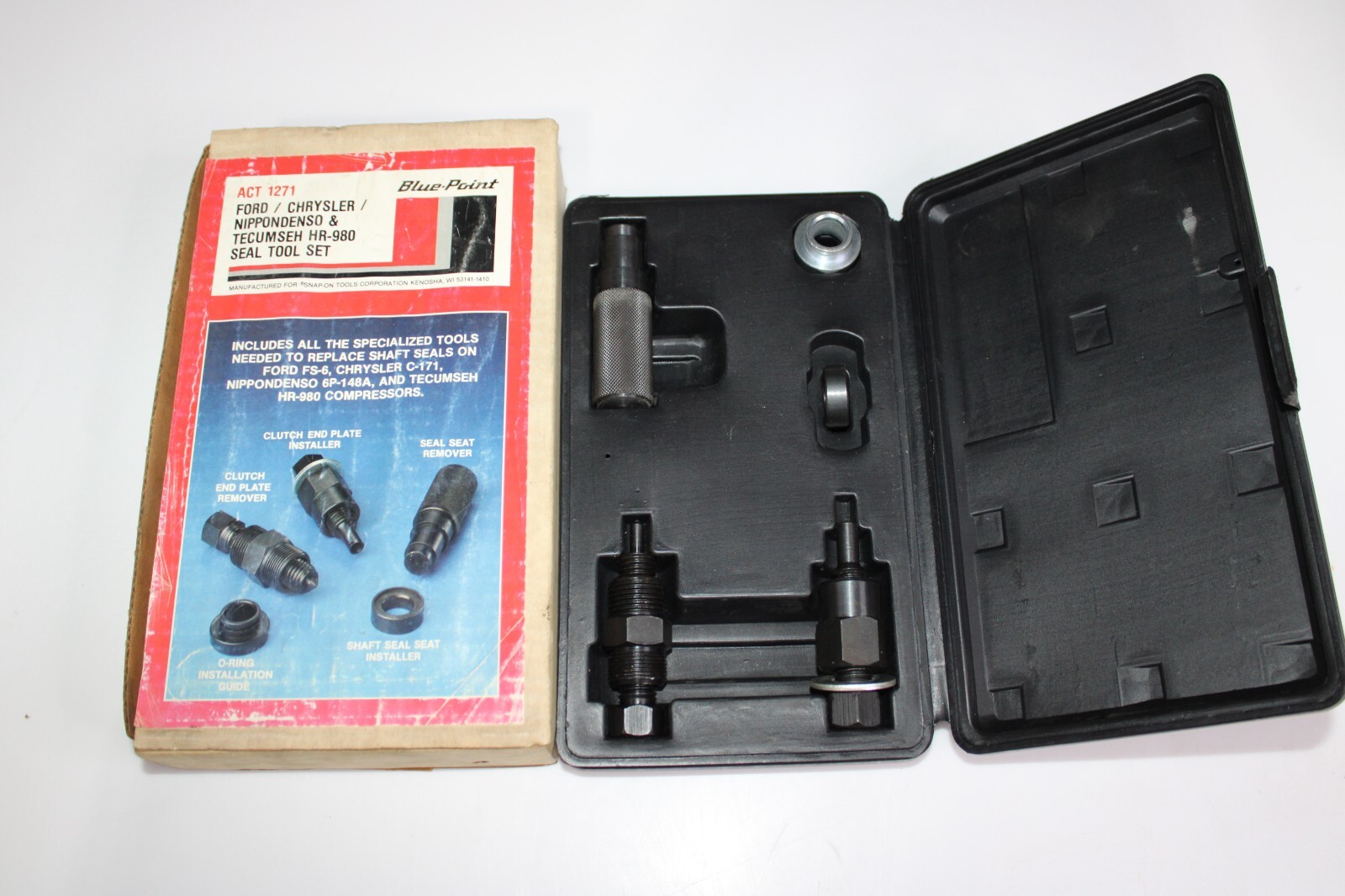 BLUE POINT Compressor SEAL TOOL SET Ford Chrysler Nippondenso Tecumseh ACT 1271