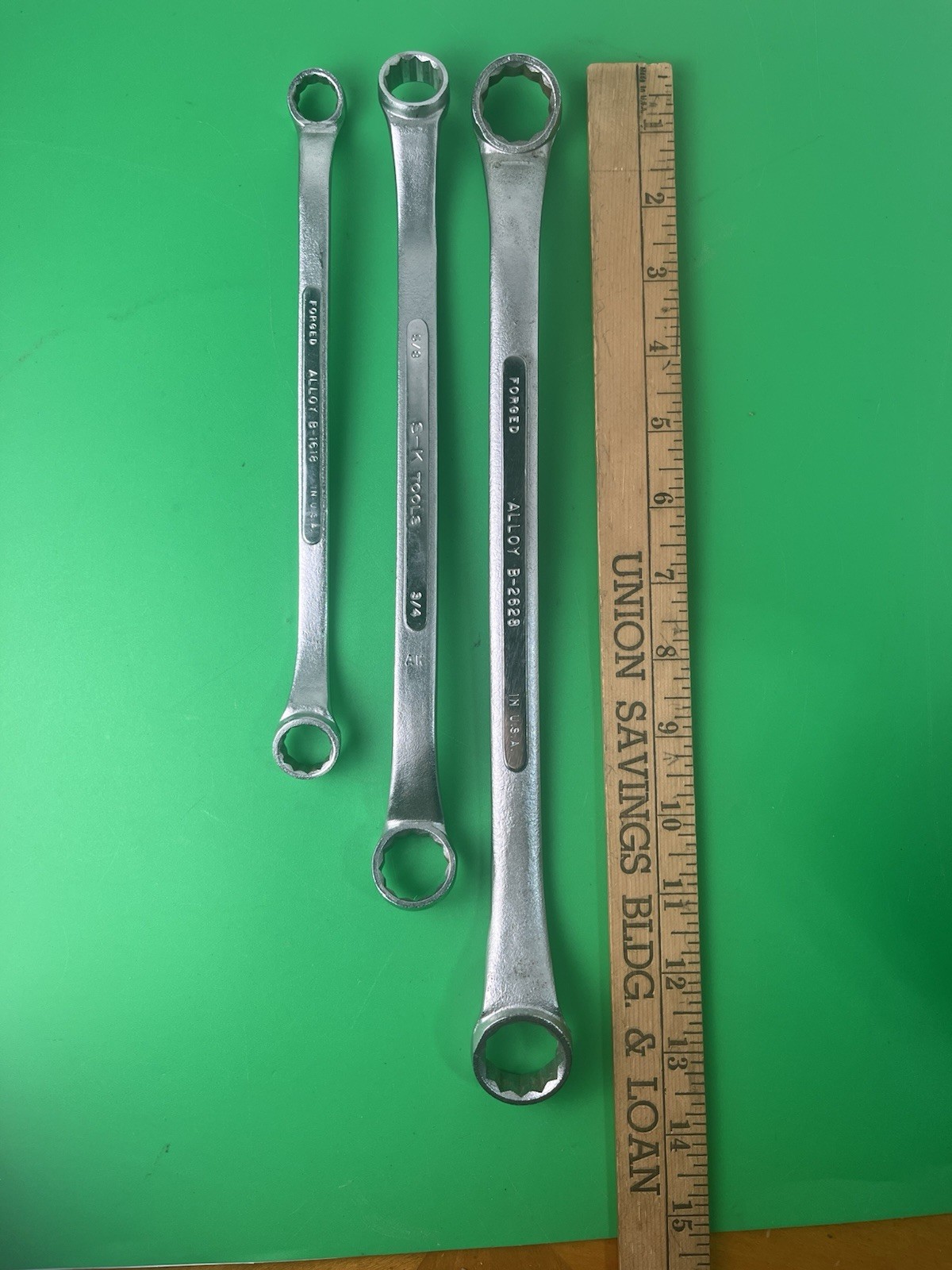 SK Tools Box Wrench Lot Of 3 B-2024, B2628, B1816