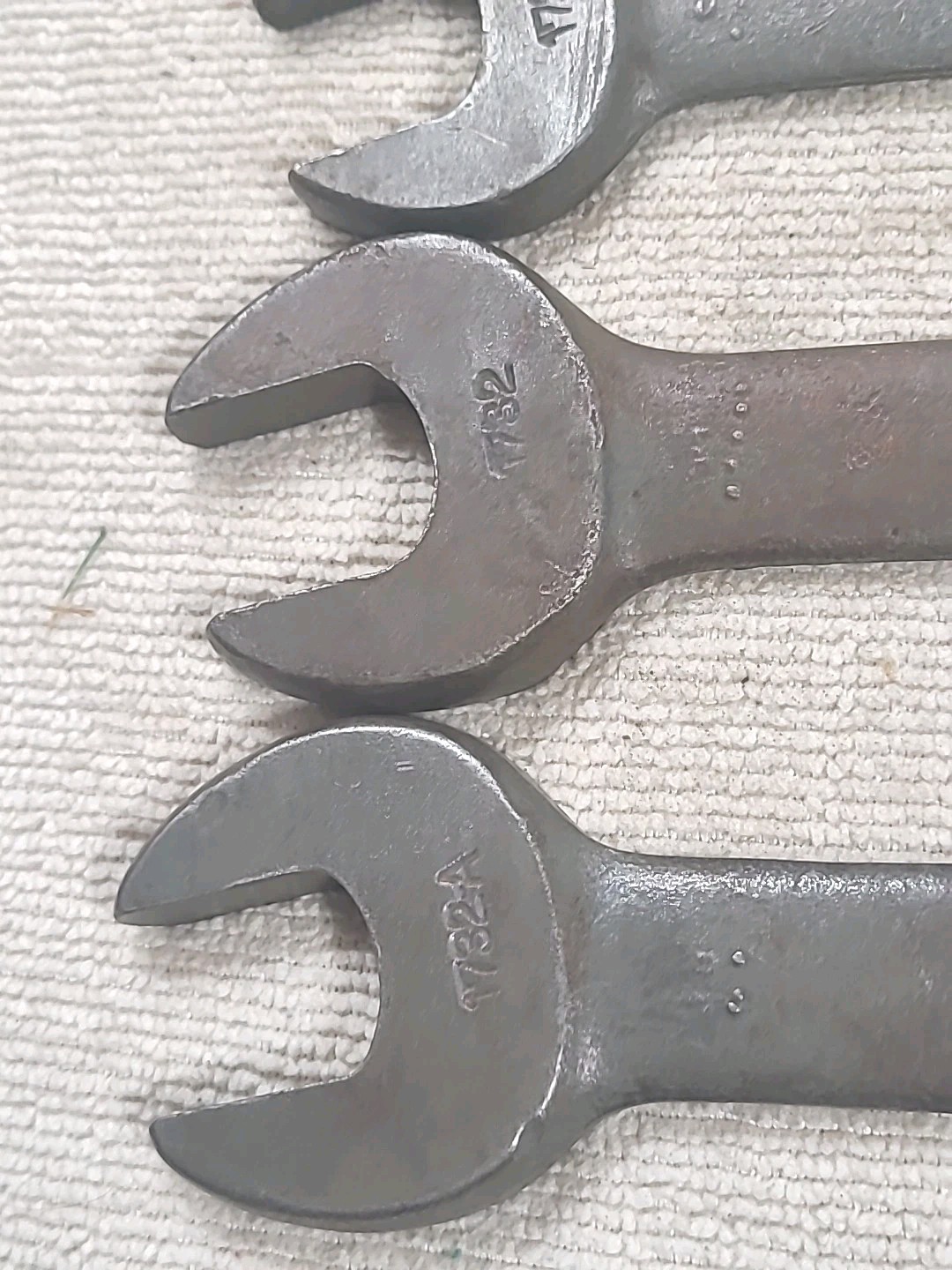 Vintage Bonney Wrenches 5 Pc Open End SAE USA MADE TOOL Set 1732, 1731, 1730 Etc