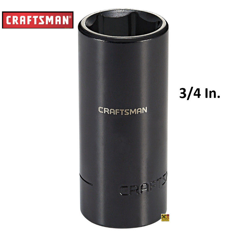 Craftsman 1/2 Inch Drive Impact Deep Socket 6 Point Metric MM Inch SAE Pick Size