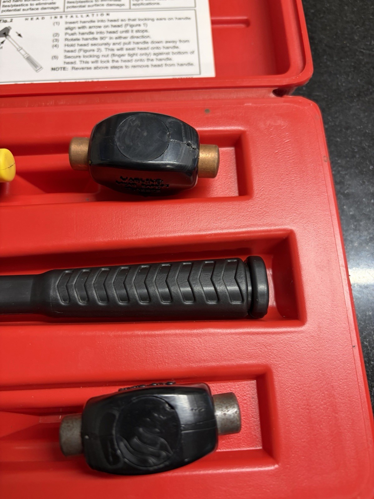 Blue Point HM16KT 7 Piece Micro Strike Changeable Head Mallet Set