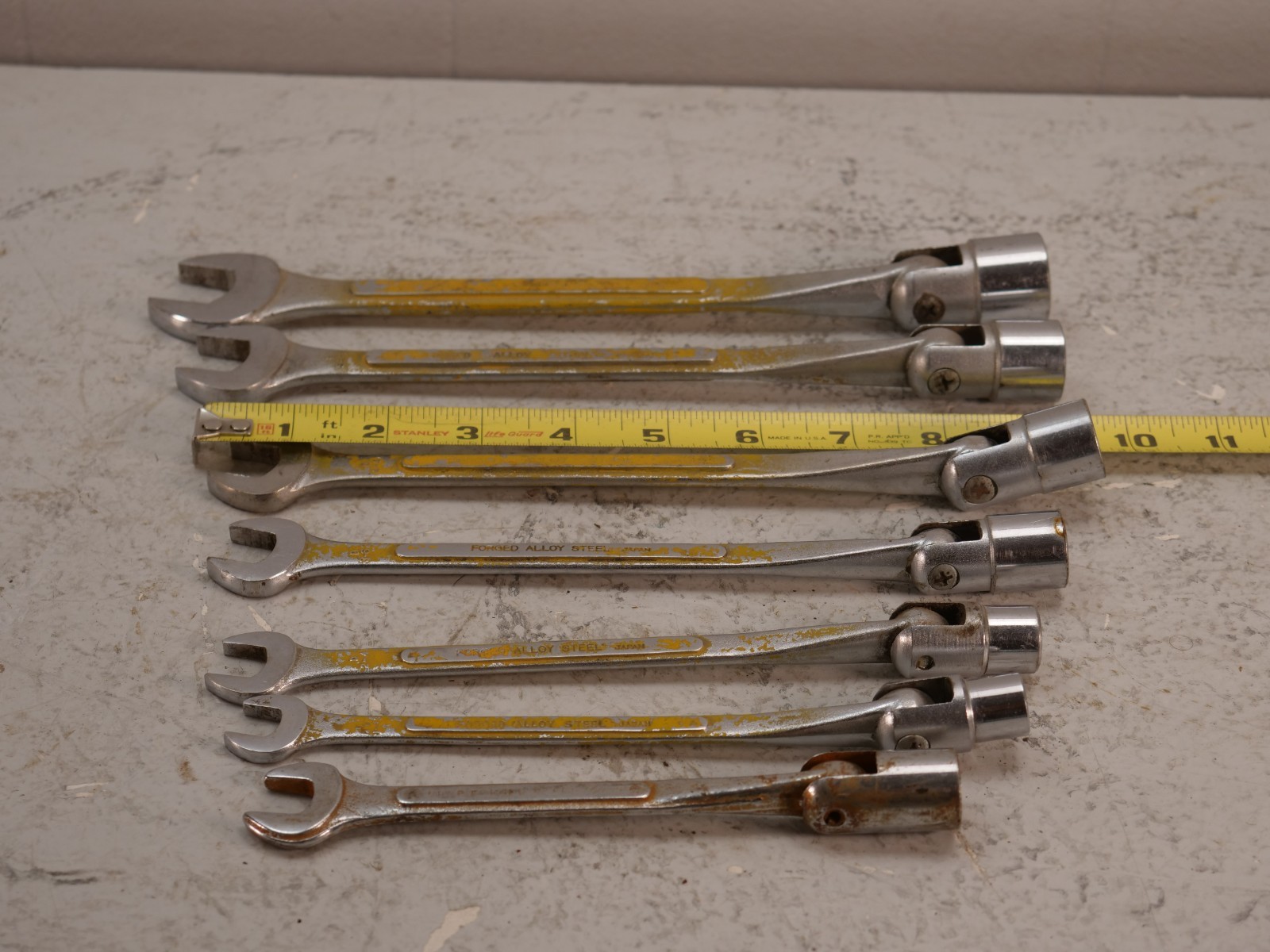 AIGO TOOLS, 3/8″ to 3/4″ SAE, 12 POINT, FLEX combo WRENCH / socket set Rare