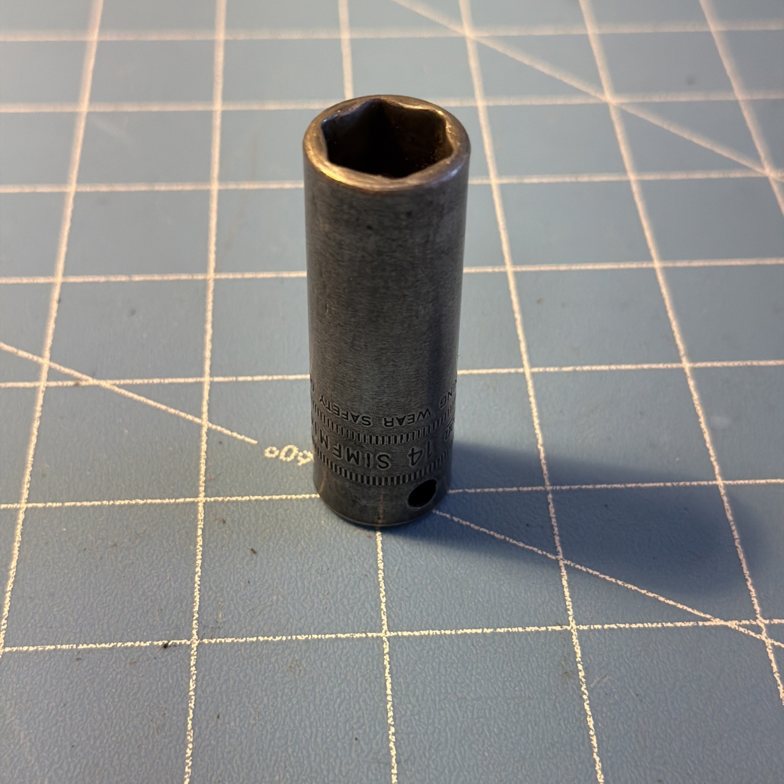 Snap-On Tools 3/8″ Drive 6pt 14mm Metric Deep Impact Socket SIMFM14 🇺🇸 USA.