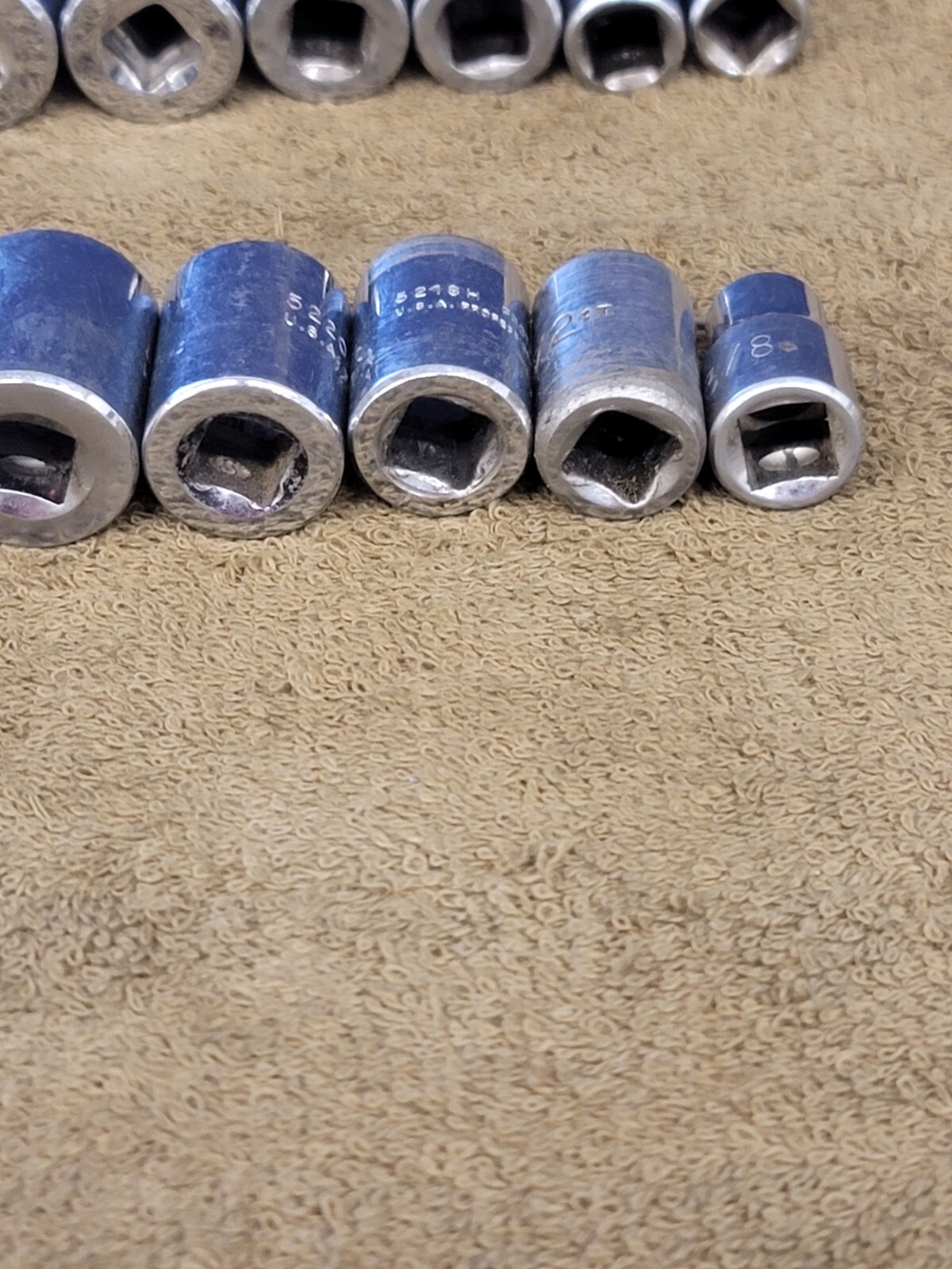 16 Proto Socket Deep Well Standard 5028H 3/8″ Drive Sae 7/8 9/16 Tool Set USA