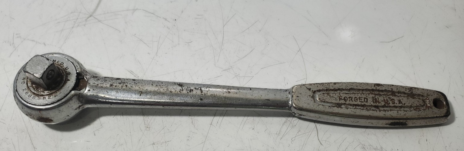 Vtg Wizard H2833 1/2″ Drive Socket Ratchet