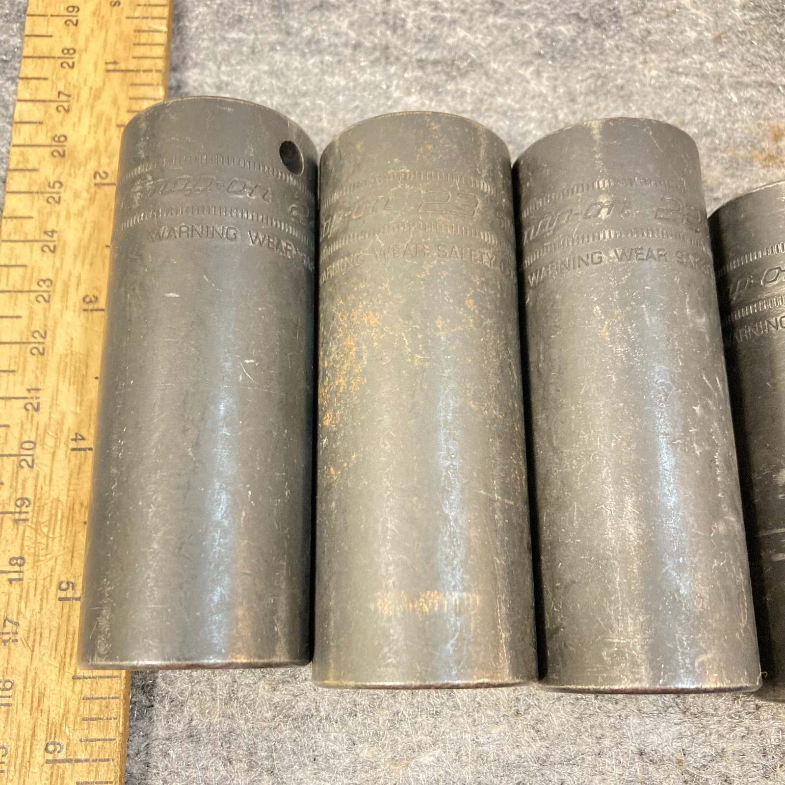 Snap-on Impact Socket Set 13 Pc 1/2″ Drive Metric 6 Point Deep Well #SIM USA