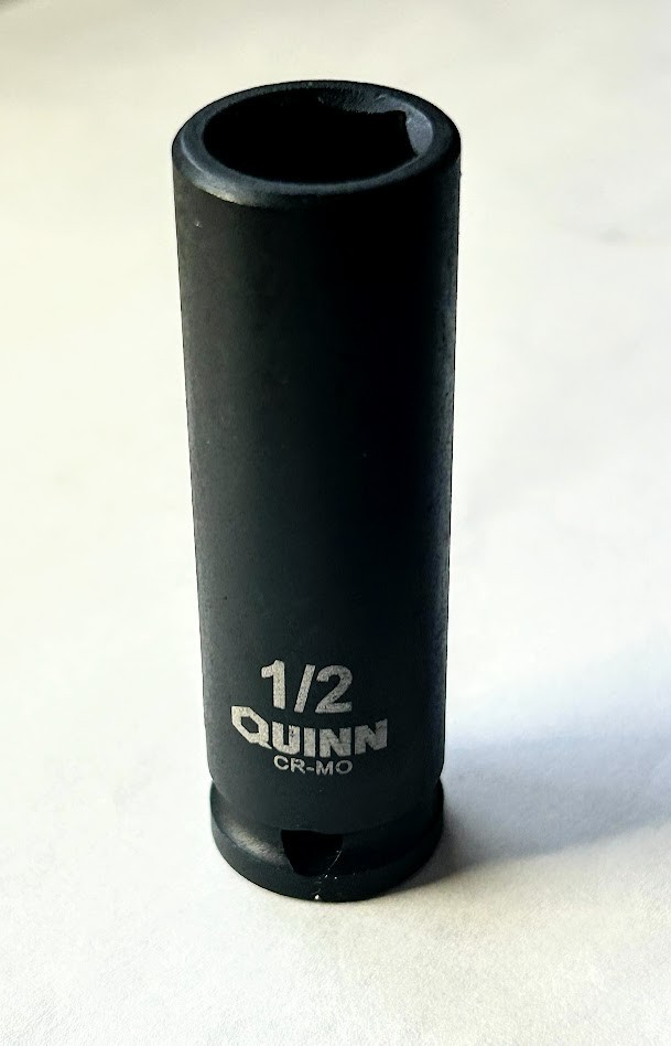 Quinn 1/2″ x 3/8″ Dr Standard Deep Impact Socket 6 Point Free USA Shipping