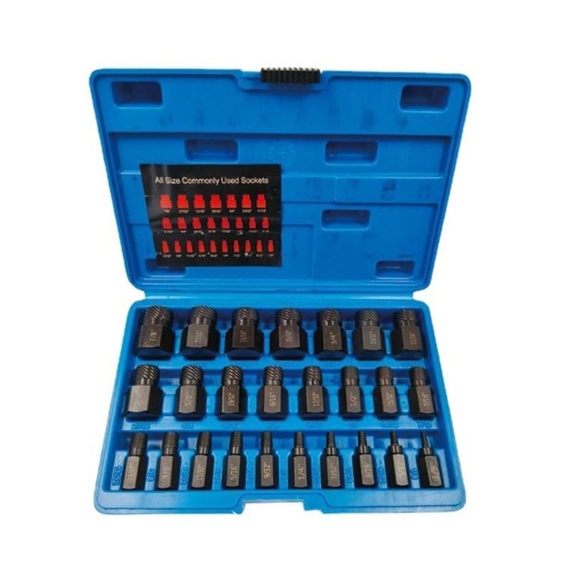 Screw Extractor Kit for Removing Broken Screws, Bolts, Studs, Fittings,Easy Out