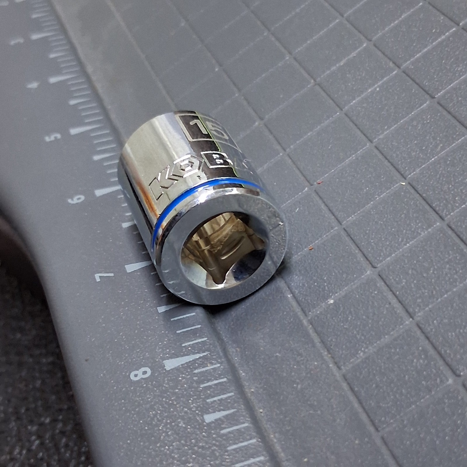 Kobalt 15mm Metric 3/8″ Drive 12-Point Chrome Socket