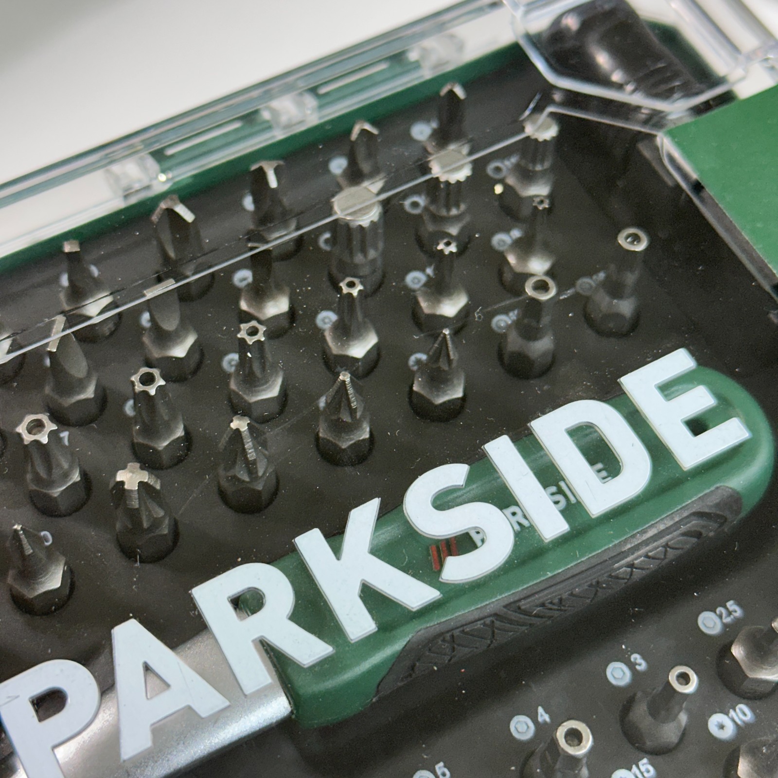 Parkside 81pc Ratchet & Bit Set S2 Steel Precision Bits with Quick-Release New