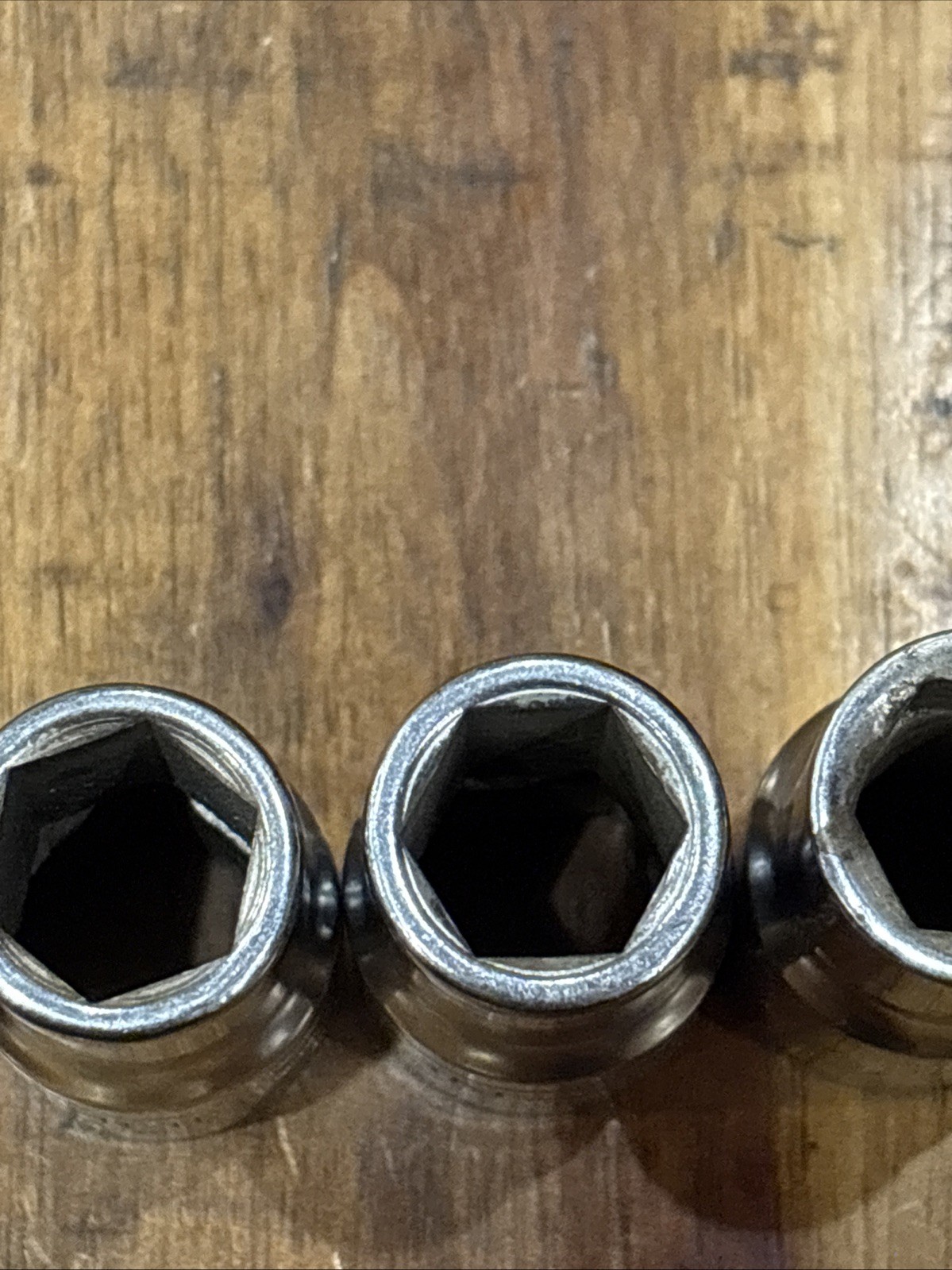 Craftsman 1/2” Shallow Sockets 8 Piece 1/2” Drive 6 Point & 12 Point USA SAE VGC