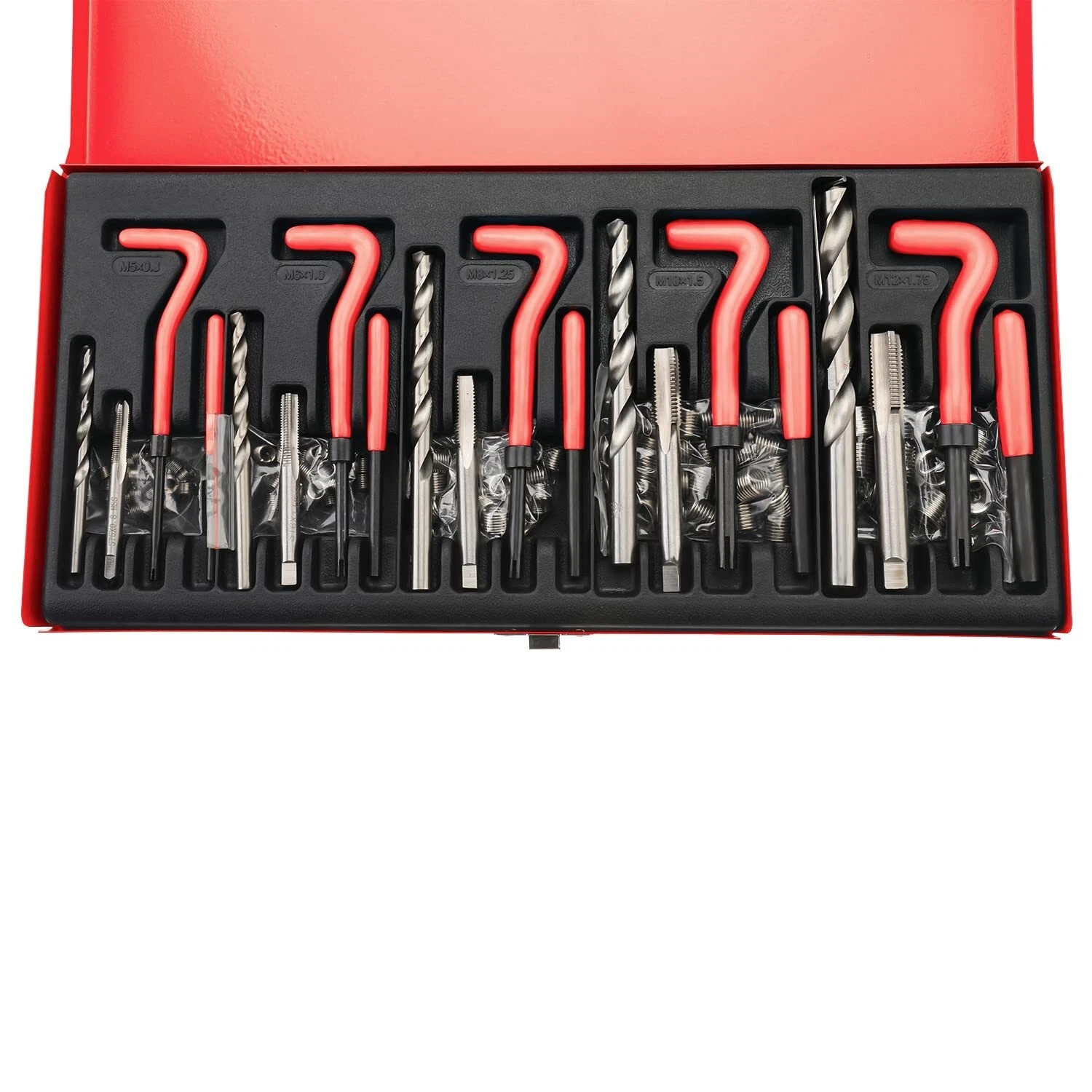 Metric Rethreading Tool Kit Set M5 M6 M8 M10 M12 Helicoil Thread Repair 131Pcs