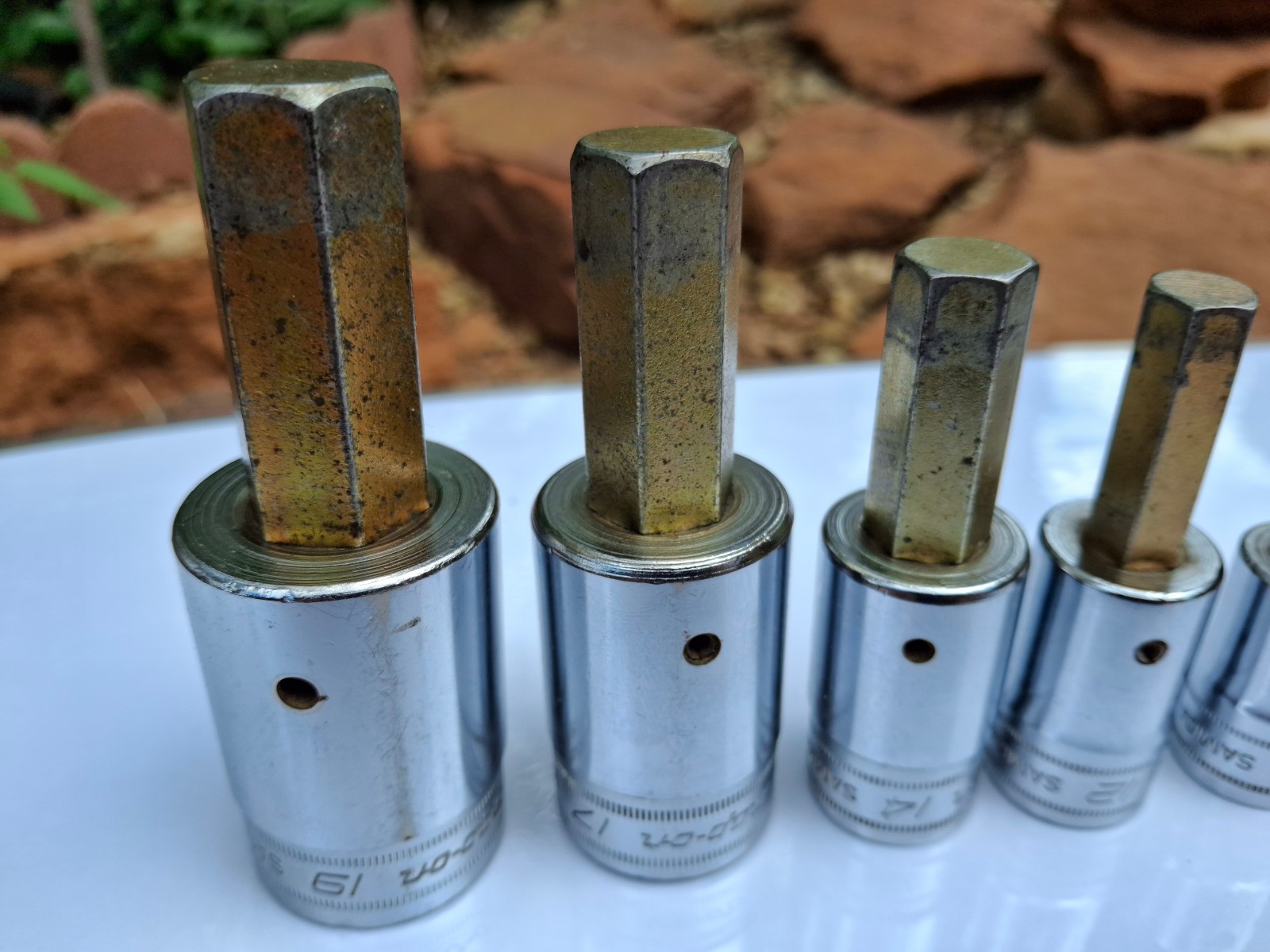 Snap-On 7-pc 1/2” Drive Hex Bit Sockets 6mm SAM6A – 19mm SAM19 Used Nice!