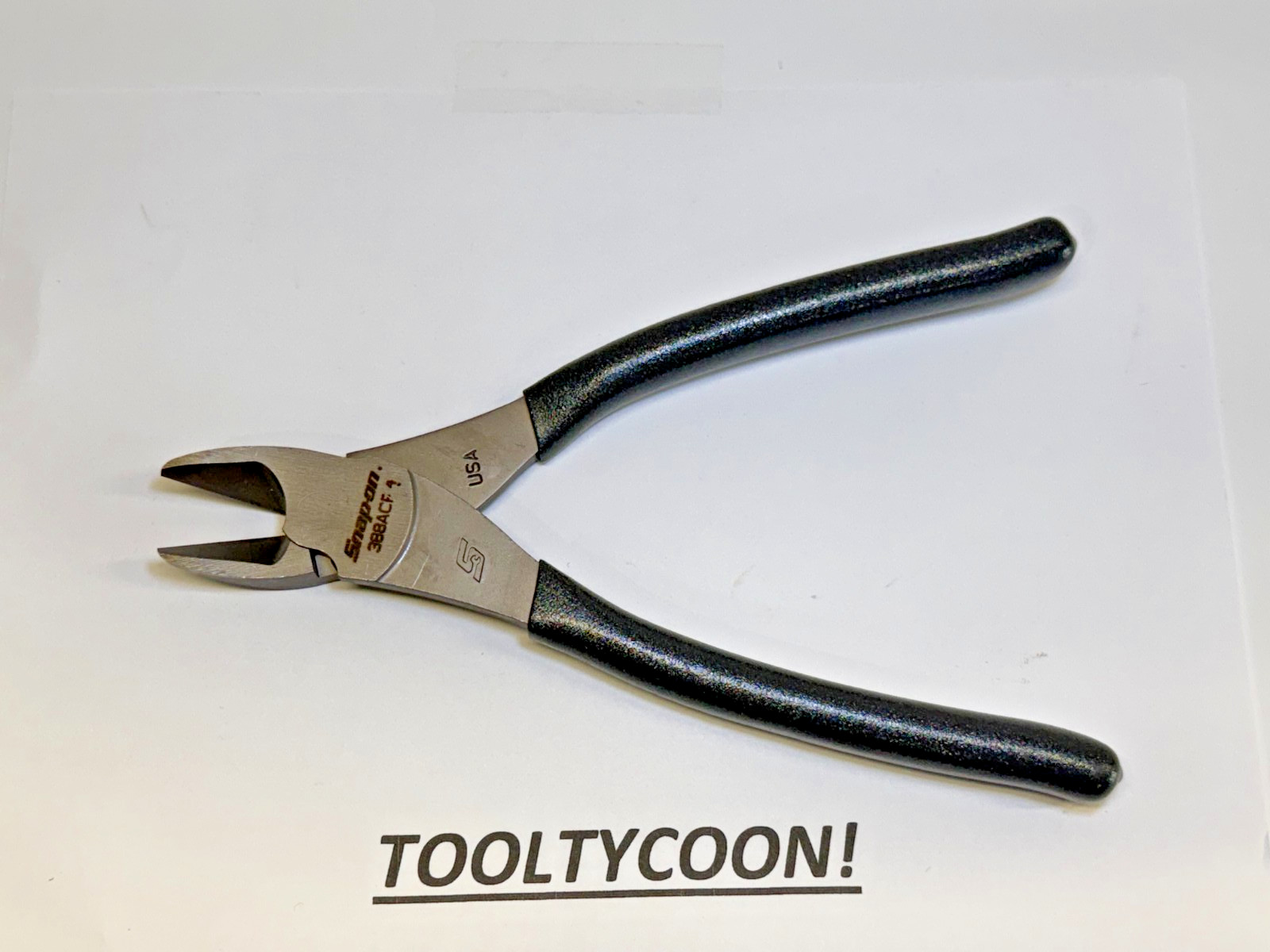 Snap-on 388ACFDT High Leverage Diagonal Cutters Pliers Soft Grip NEW