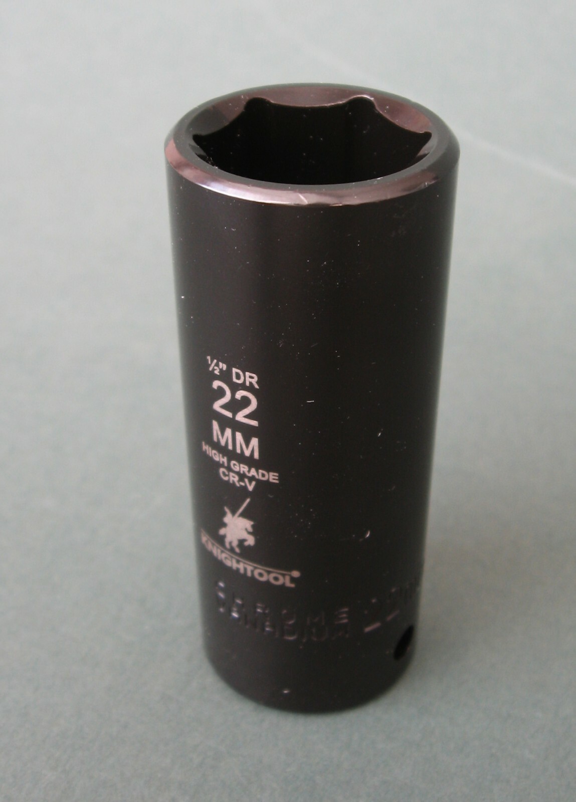 22mm 1/2″ Drive High Grade Deep Impact Socket, Metric Chrome Vanadium Steel 22mm