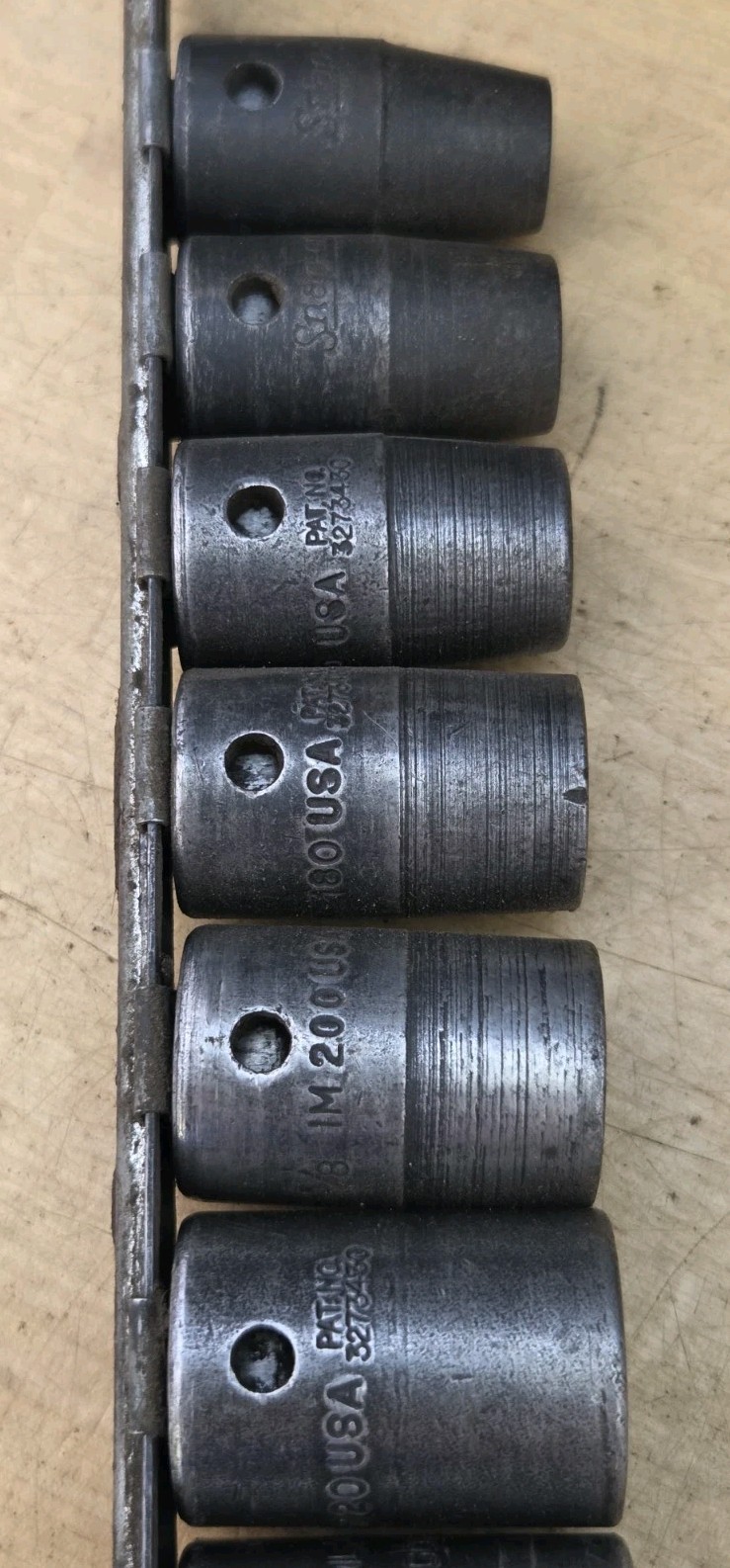 Snap On 311IMYA -1/2″ Drive 11 Pc SAE Shallow 6 Pt Impact Socket Set (3/8″ – 1″)