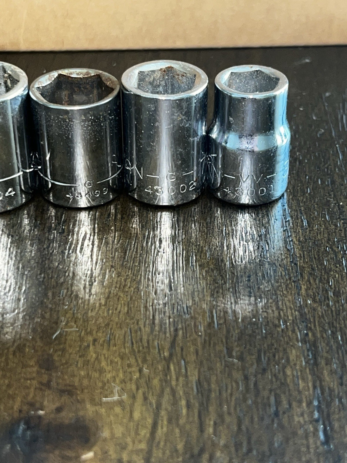 Craftsman Sockets SAE Lot of 9 Pieces 1/2 – 5/8 – 7/16 – 1/2 – 3/8 (8pt & 6pt)
