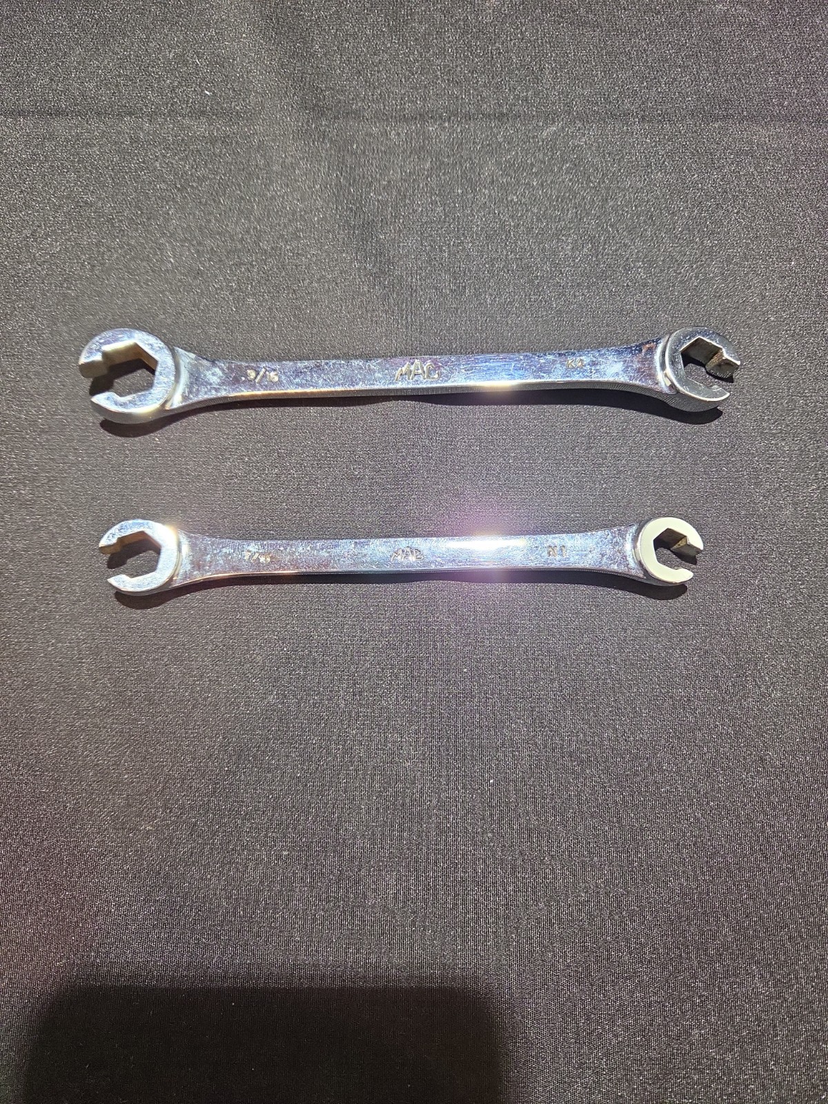 Mac Tools Set Of 2 SAE Flare Nut/line Wrenches 9/16,1/2,7/16,3/8
