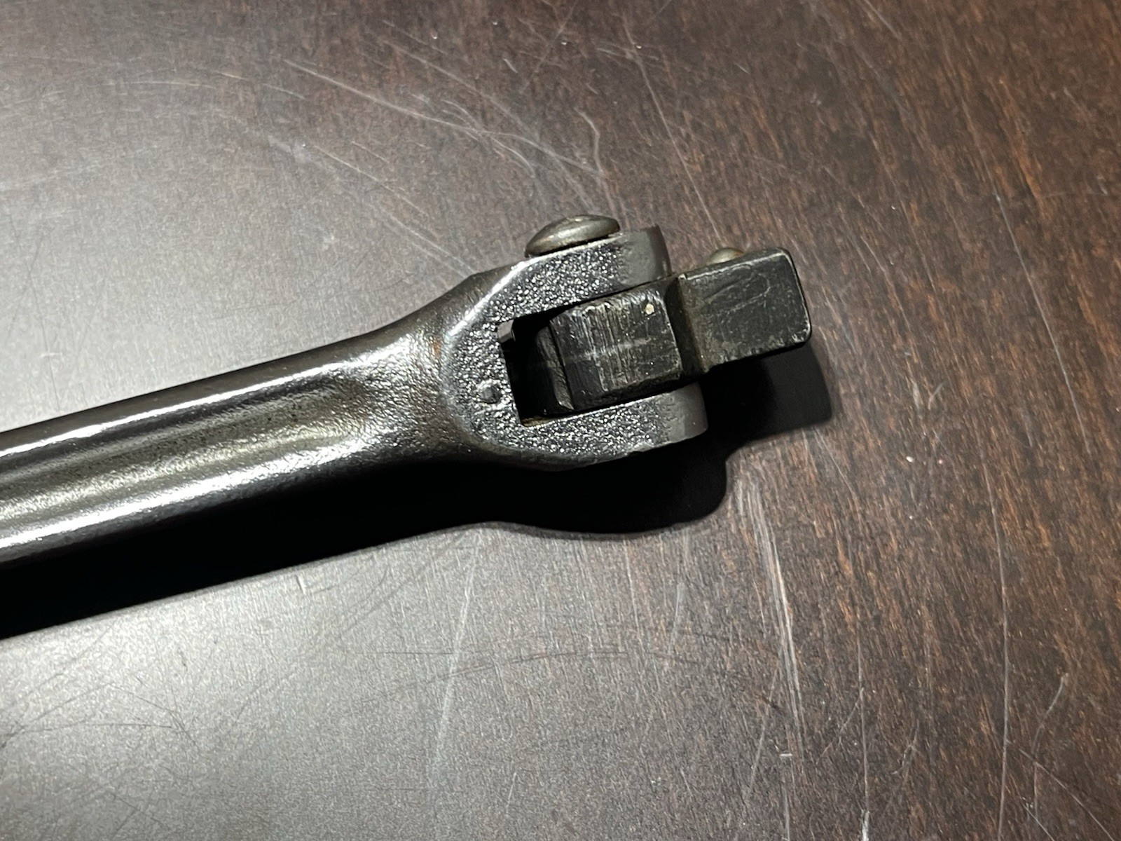 Vintage Craftsman 3/8 inch drive flex head breaker bar, -V- 44363 Forged in USA