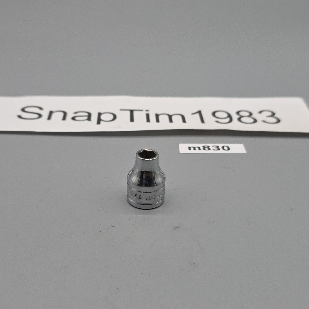 Snap On Tools 1/4″ Shallow Socket 3/8″ Drive 6 Point FS081 USA