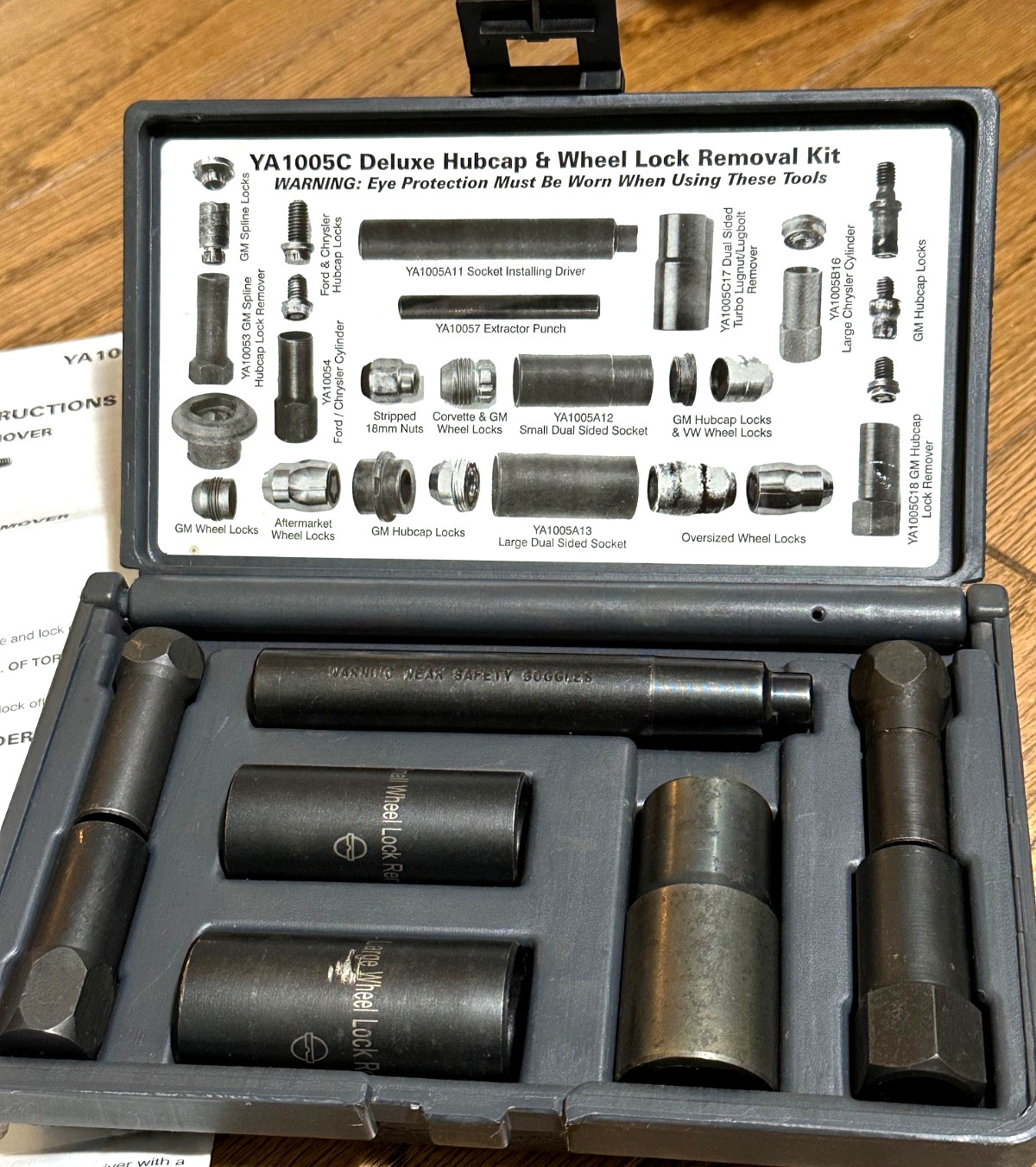 Blue Point Tools Deluxe Custom Hubcap Wheel Rim Lock Lug Nut Removal Set Lot Kit