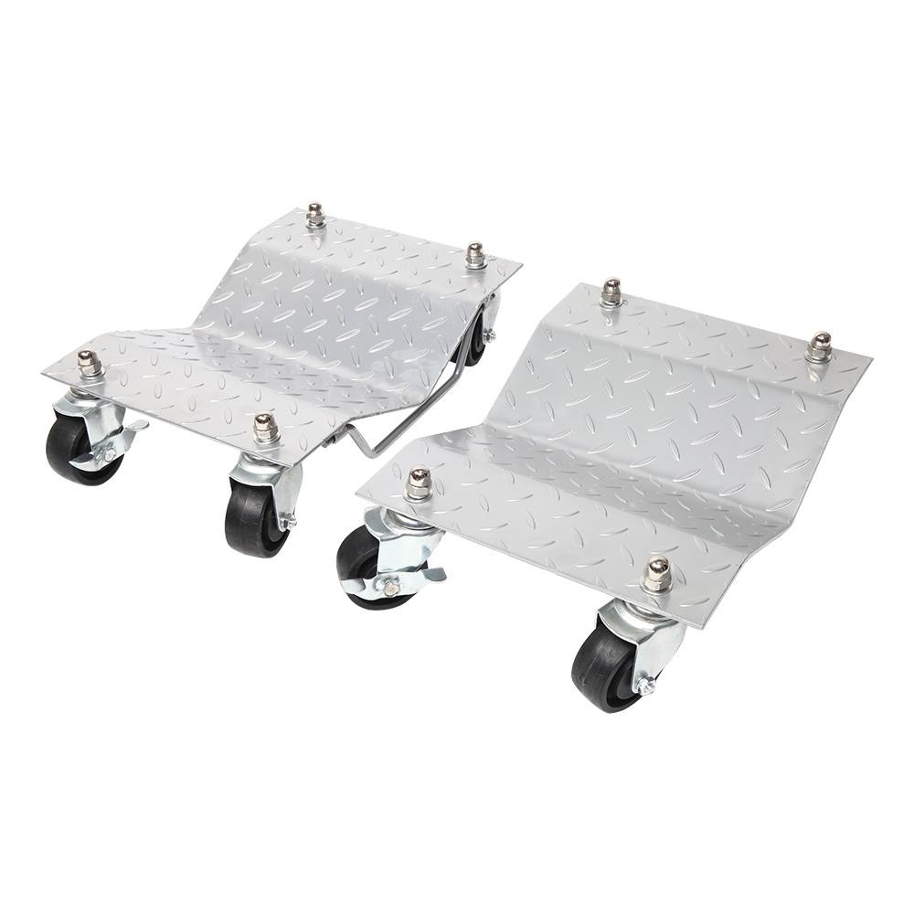 4PCS Universal Cars Wheel Tire Dollies Dolly Autos Wheel Dollies Moving Tool US