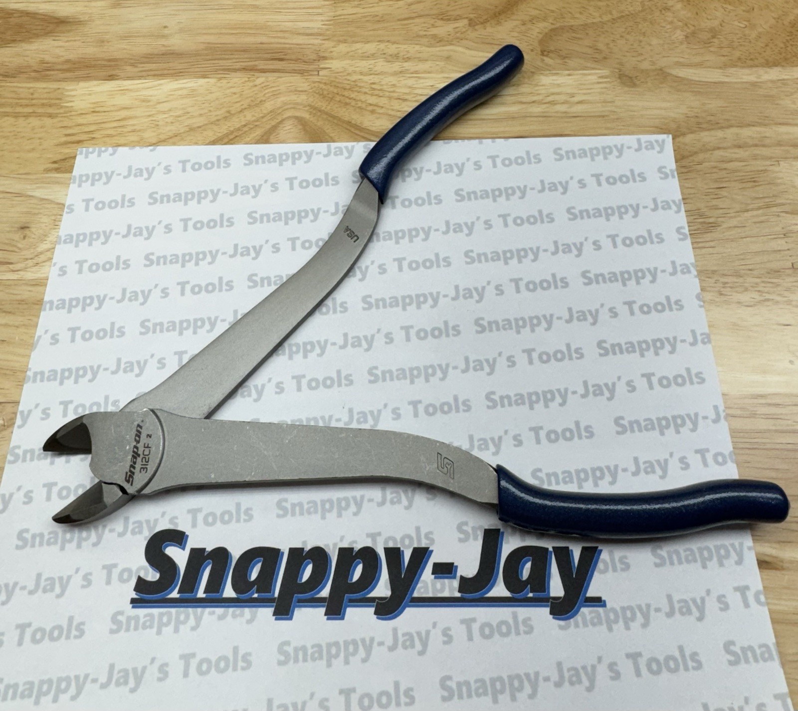 Snap-on Tools USA NEW POWER BLUE 11″ VectorEdge Heavy-Duty Diagonal Cutter 312CF