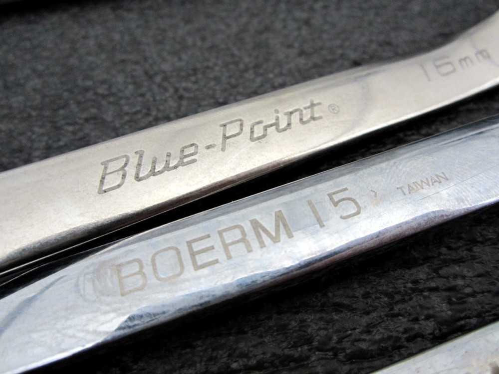 Blue-Point 9pc Metric Reversible Combination Ratcheting Wrench Set