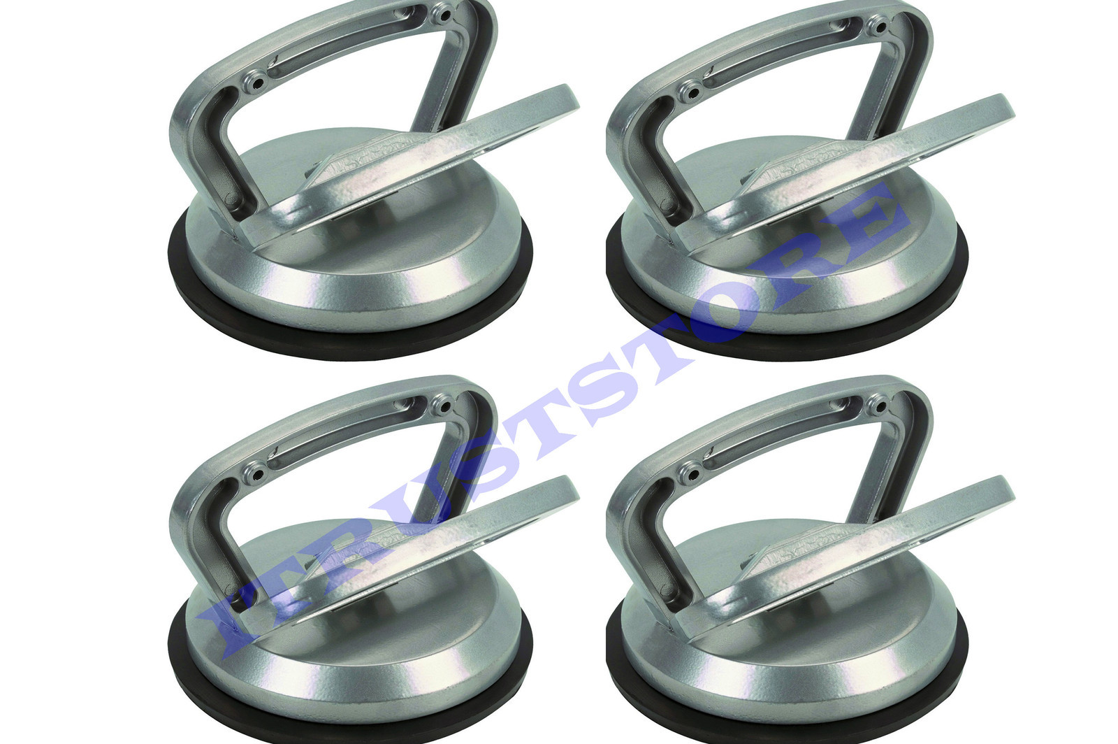4 PC ALUMINUM SUCTION CUP LIFTER GLASS PANEL LIFTING DENT PULLER REMOVER SUCKER