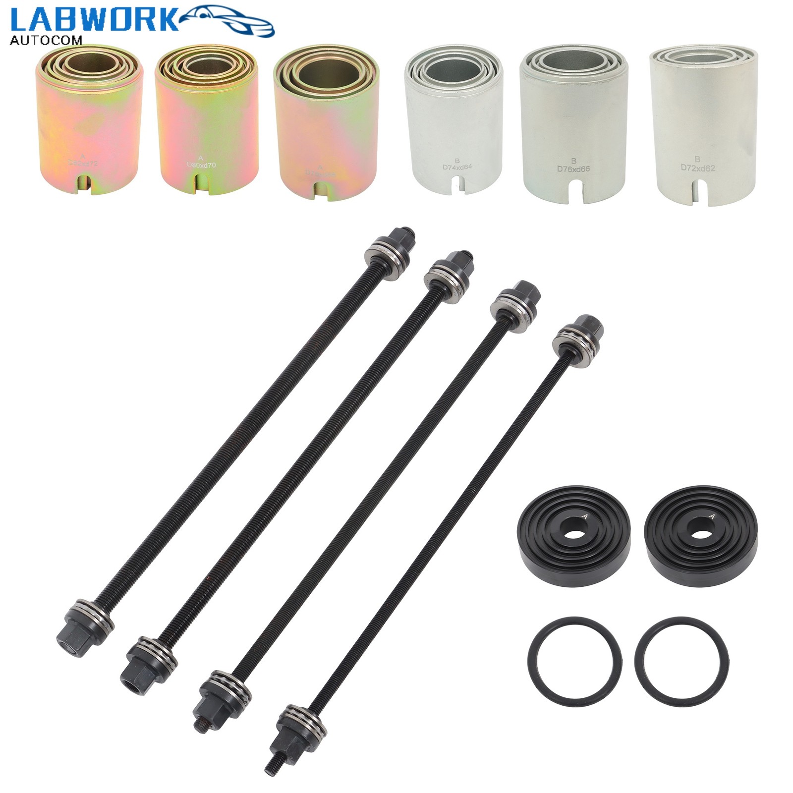 Universal 26pcs Press & Pull Sleeve Kit Bush Bearing Removal Insertion Tool