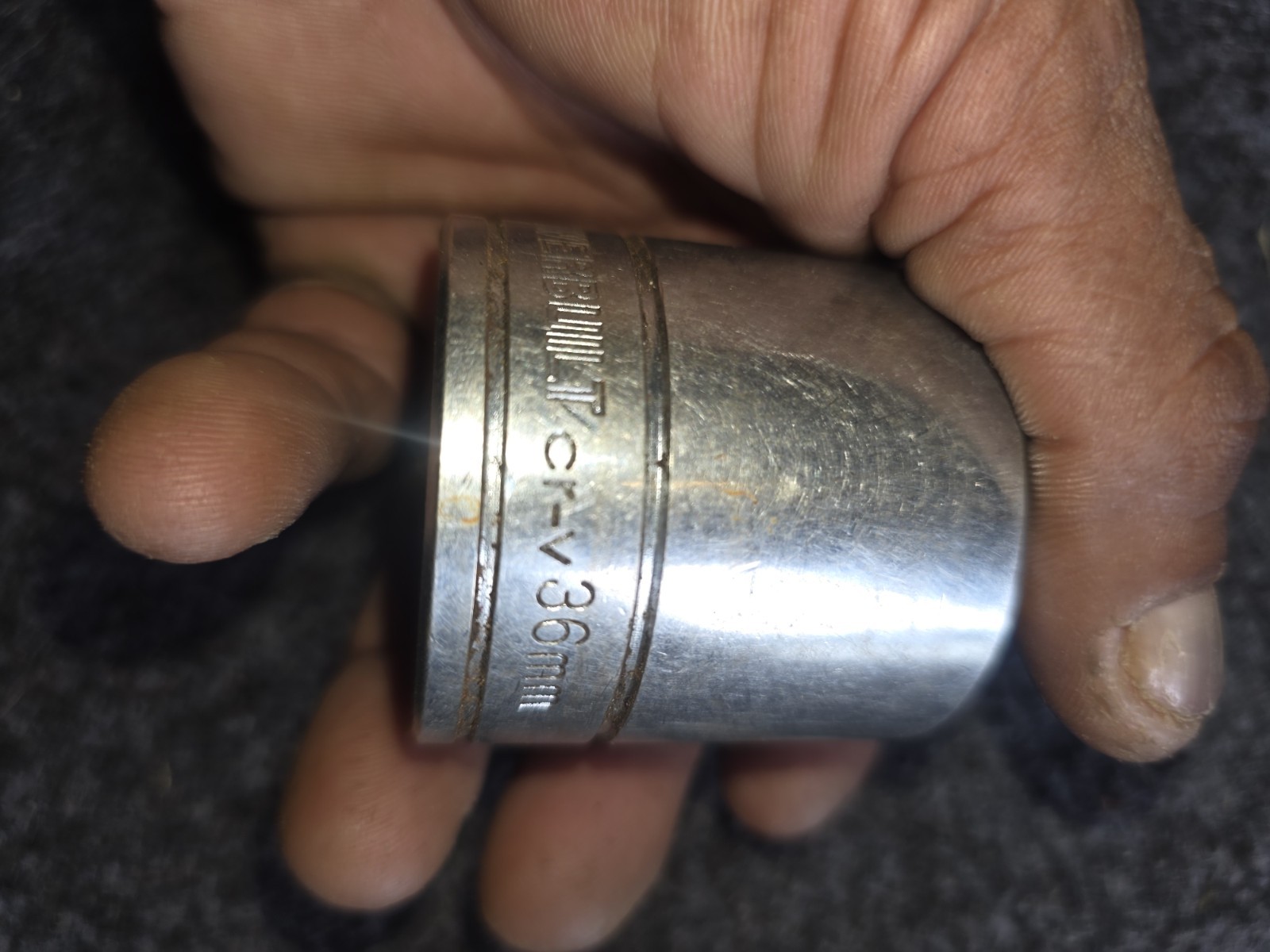Powerbuilt 36mm Shallow Socket | Chrome Vanadium (Cr-V) | Heavy Duty | SAE/Metri