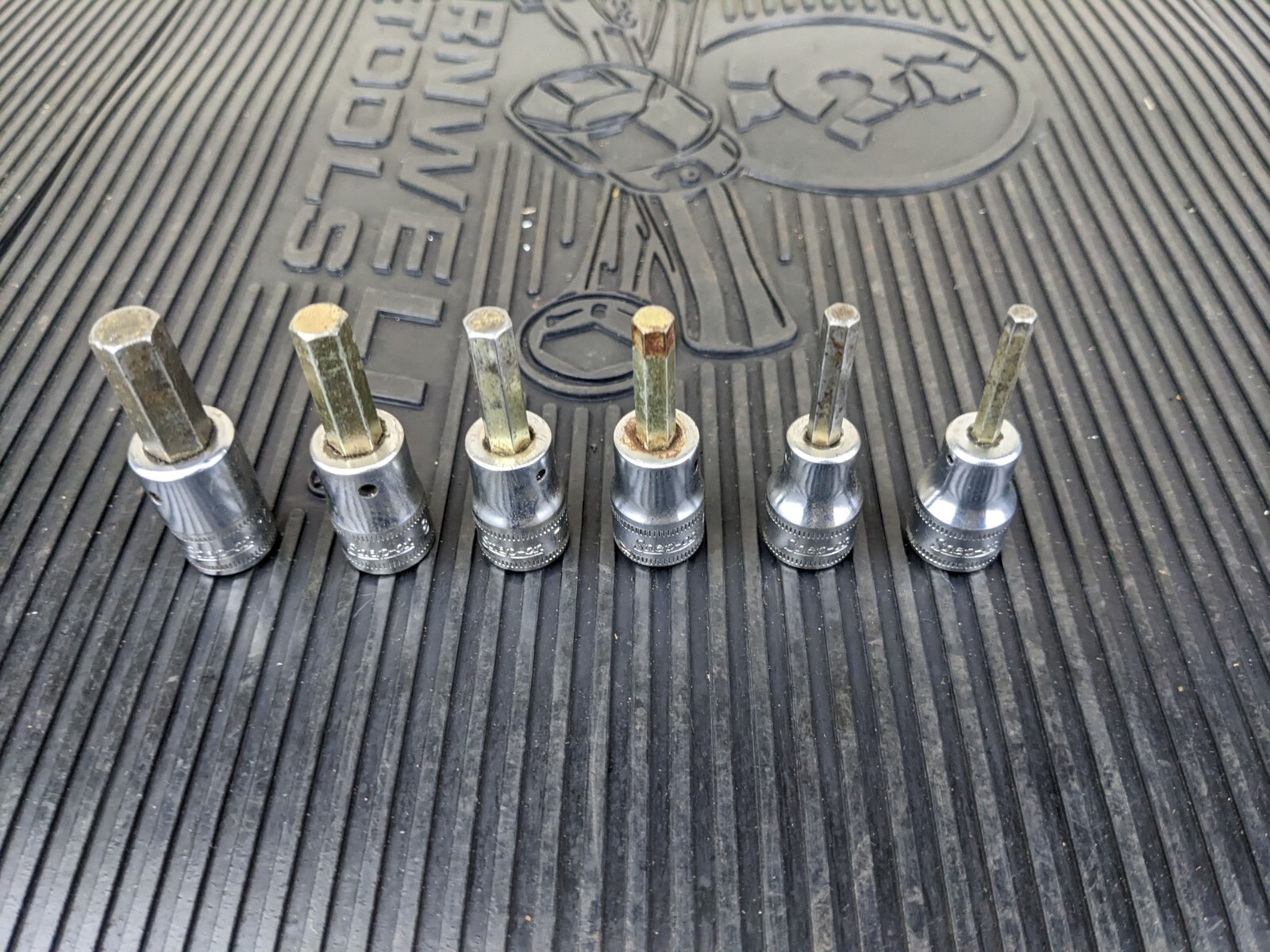 #bd574 Snap On 207EFAMY 6pc 3/8″ Drive Metric Hex Bit Socket Set 4-8,10mm