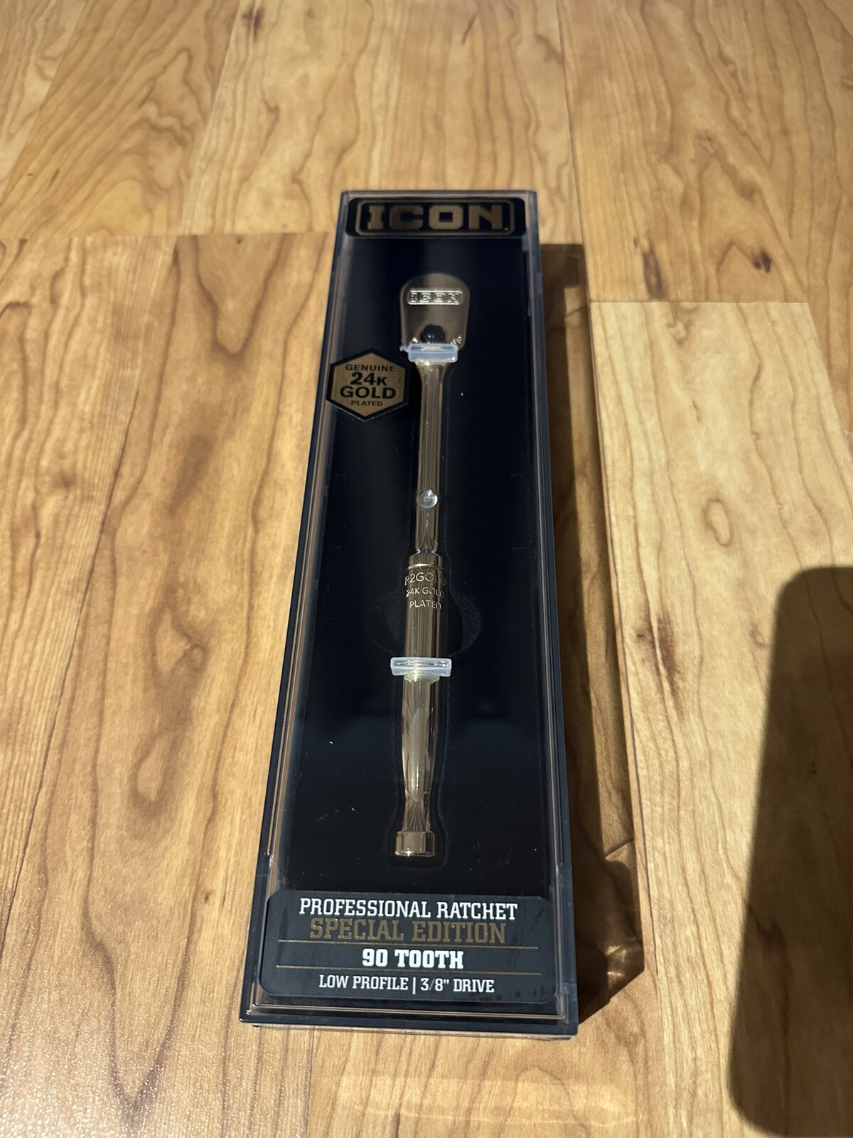ICON Special Edition 3/8″ Drive 24K Gold Plated Professional Ratchet 90 Tooth