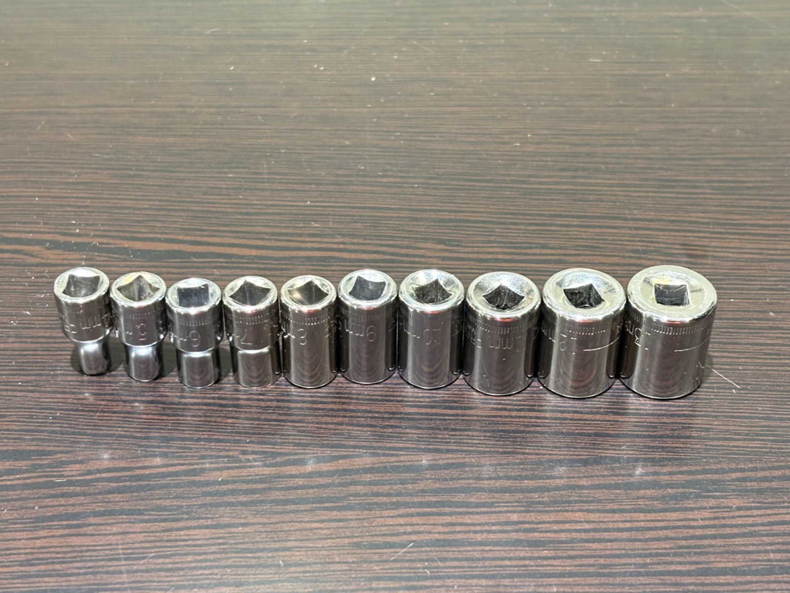 Craftsman 10pc 1/4 Drive 6Pt Metric Socket Set 4MM-13MM G 435XX Made in USA