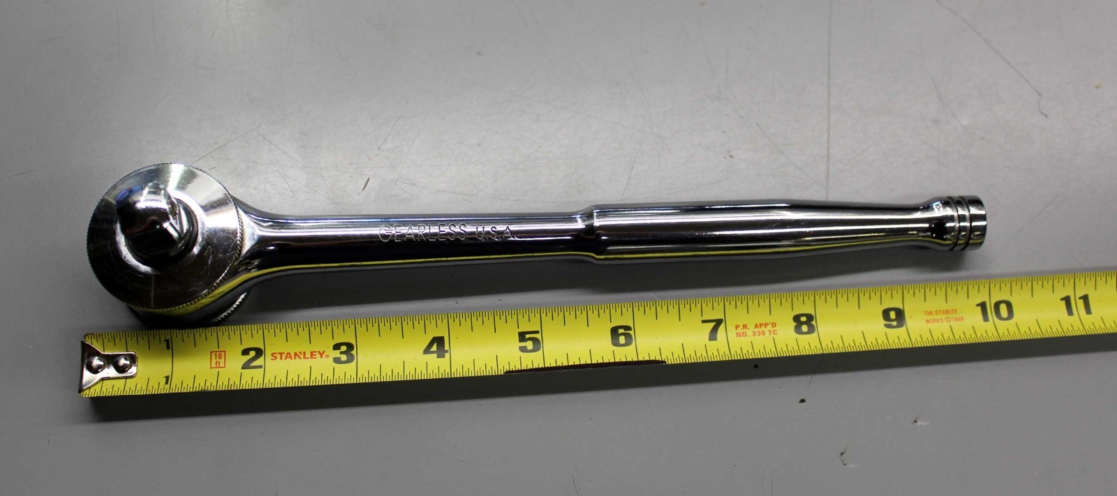 🔴🔴🔴 Collins Industries 1/2″ Drive Gearless Stepless Ratchet Made in USA 🔴🔴