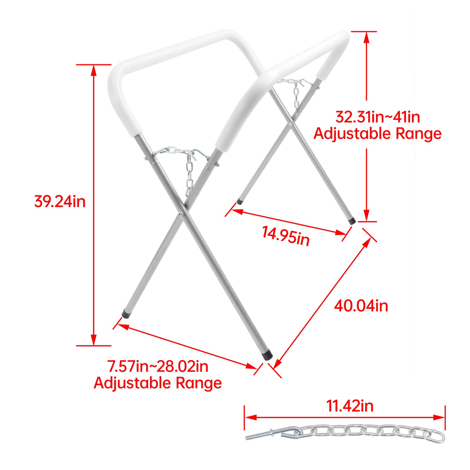 Heavy Duty Auto Body Painting Adjustable Work Stand 500 LBS For Bumpers Silvery