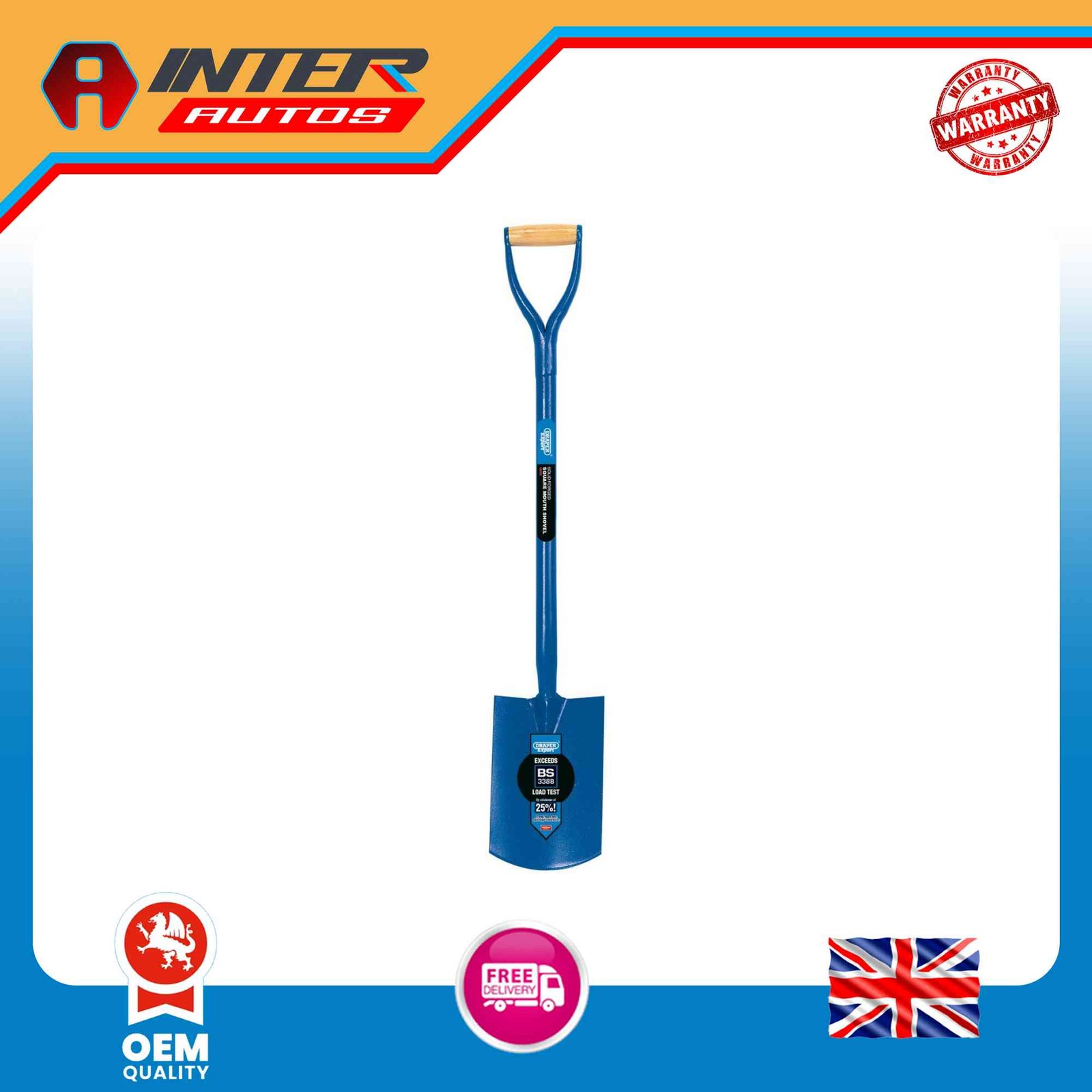 Draper Expert All Steel Contractors Square Mouth Spade 88633