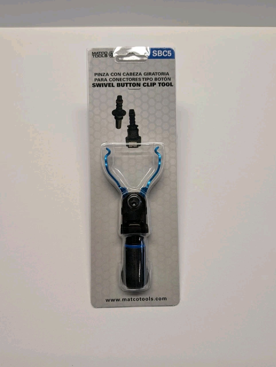 Matco Tools Swivel Head Button Clip Disconnect Tool for EVAP, Fuel & DEF SBC5
