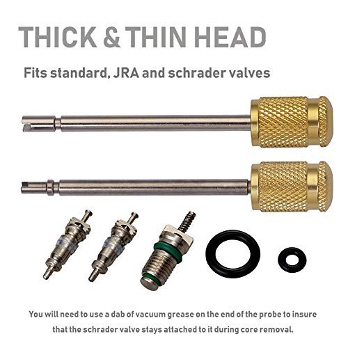 Automotive AC Valve Core Remover Installer Tool Set R134A R1234YF JRA Standard