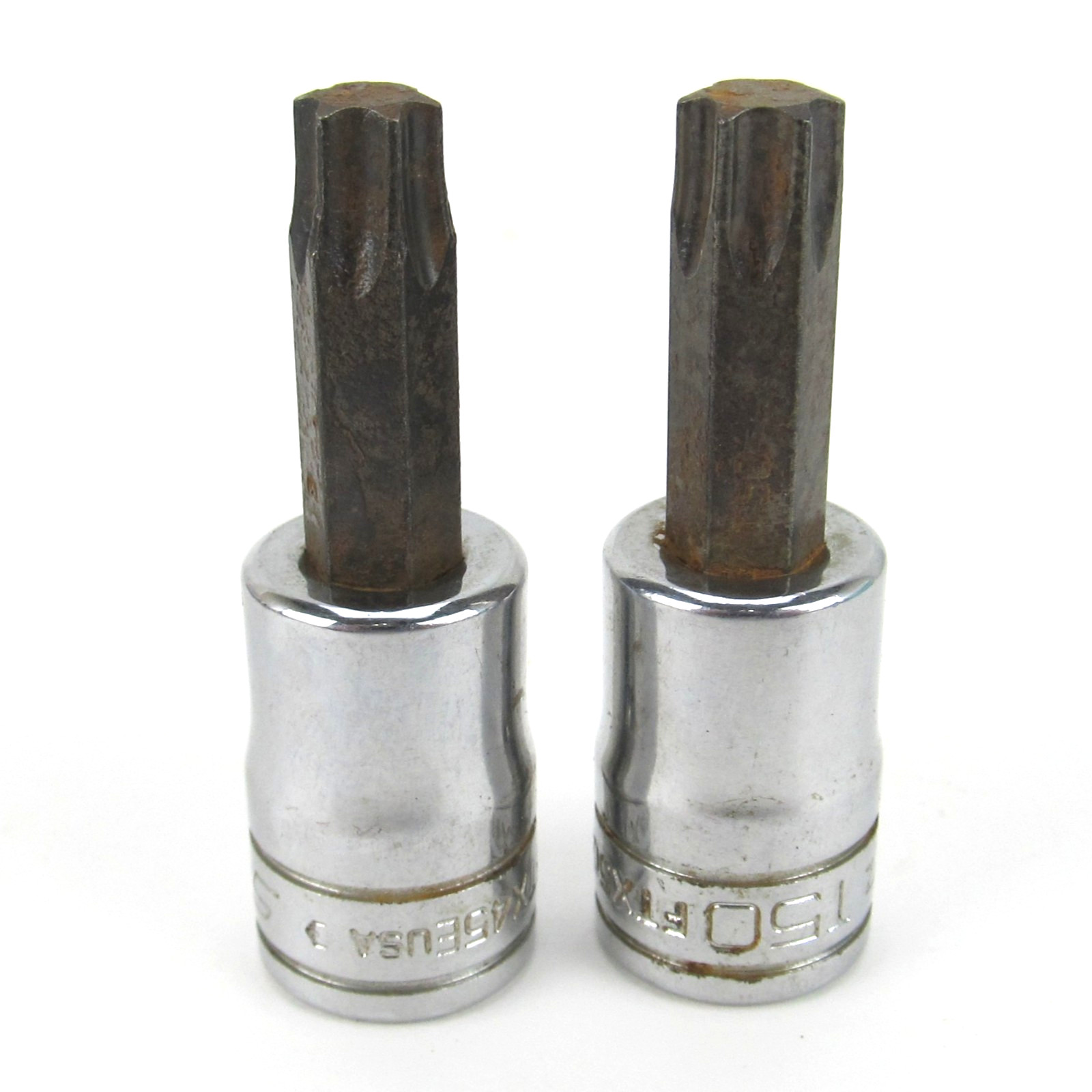 Snap-on 3/8″ Drive T45 T50 Torx Bit Socket Driver FTX45E FTX50E USA