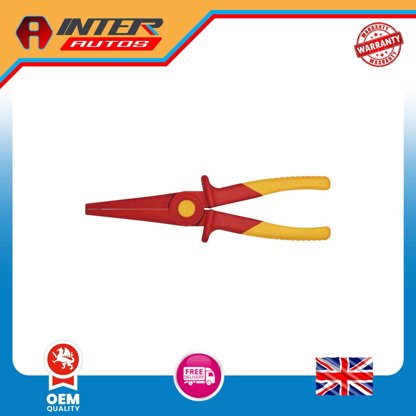 Draper KNIPEX 98 62 02 Plastic Snipe Nose Pliers, 220mm 06083