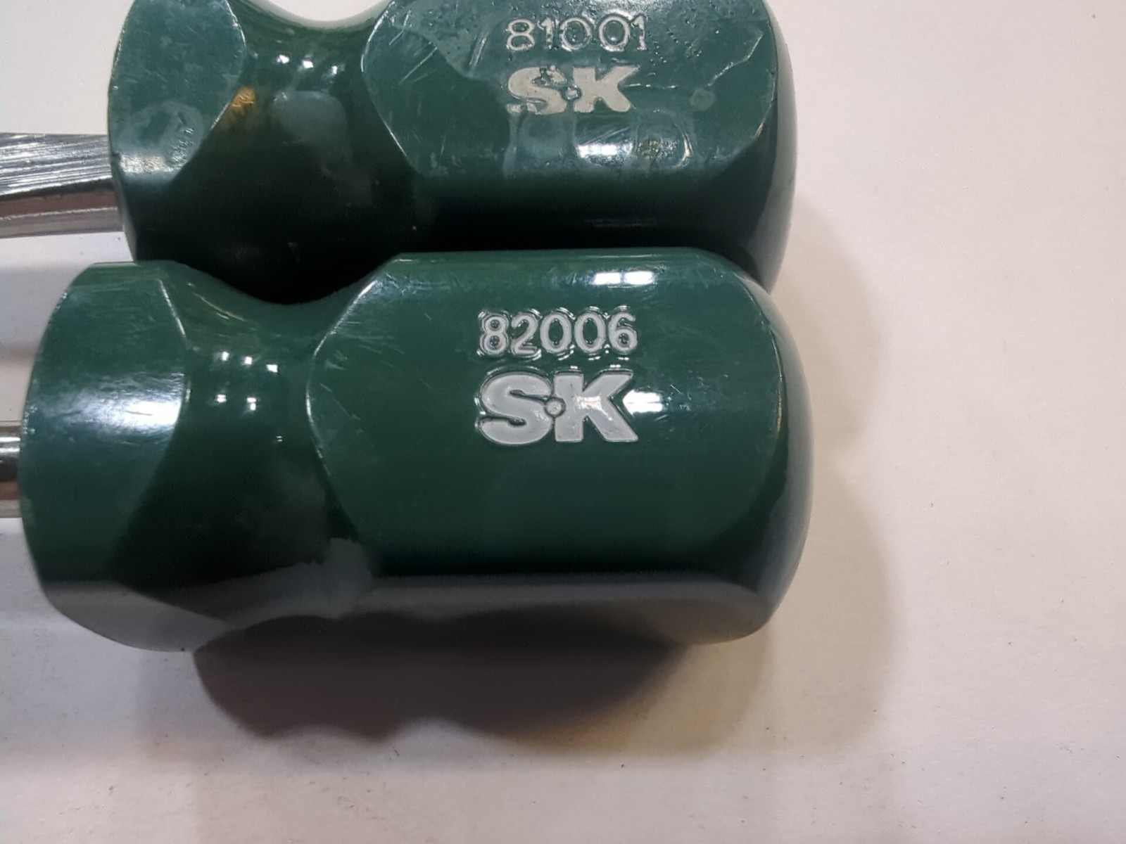Nice S-K Tools Stubby Phillips & Slotted Screwdrivers 81001 82006 Hard Handle