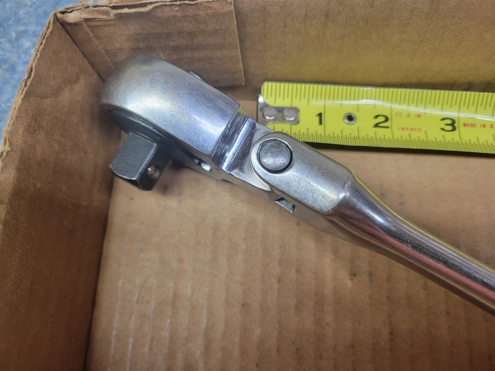 S-K Tools USA 1/2″ Drive Long Handle 17-1/2″ Flex Head Ratchet No 42472