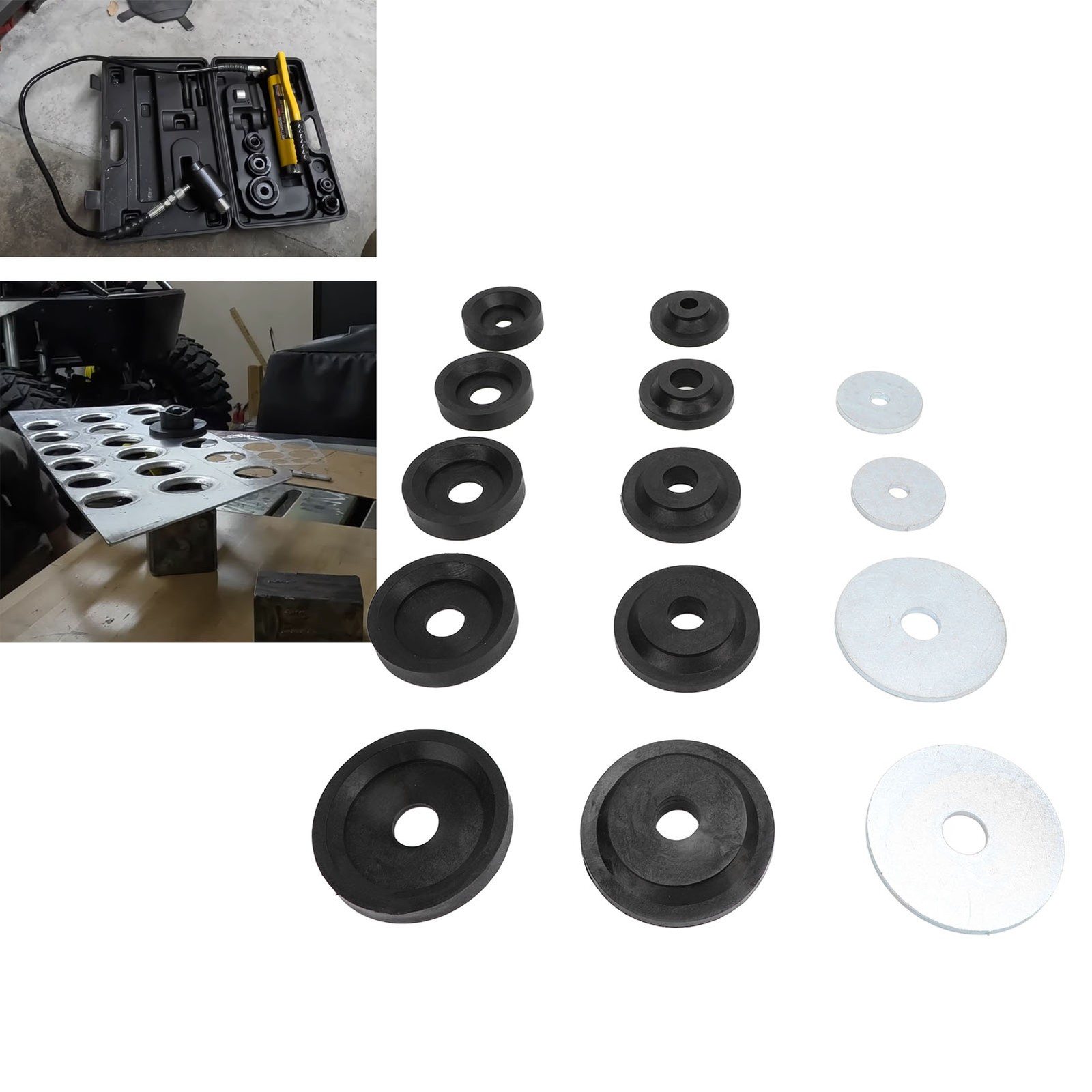 Flared Hole Dimple Die Set For Sheet Metal Projects – Fits Harbor Freight Punch
