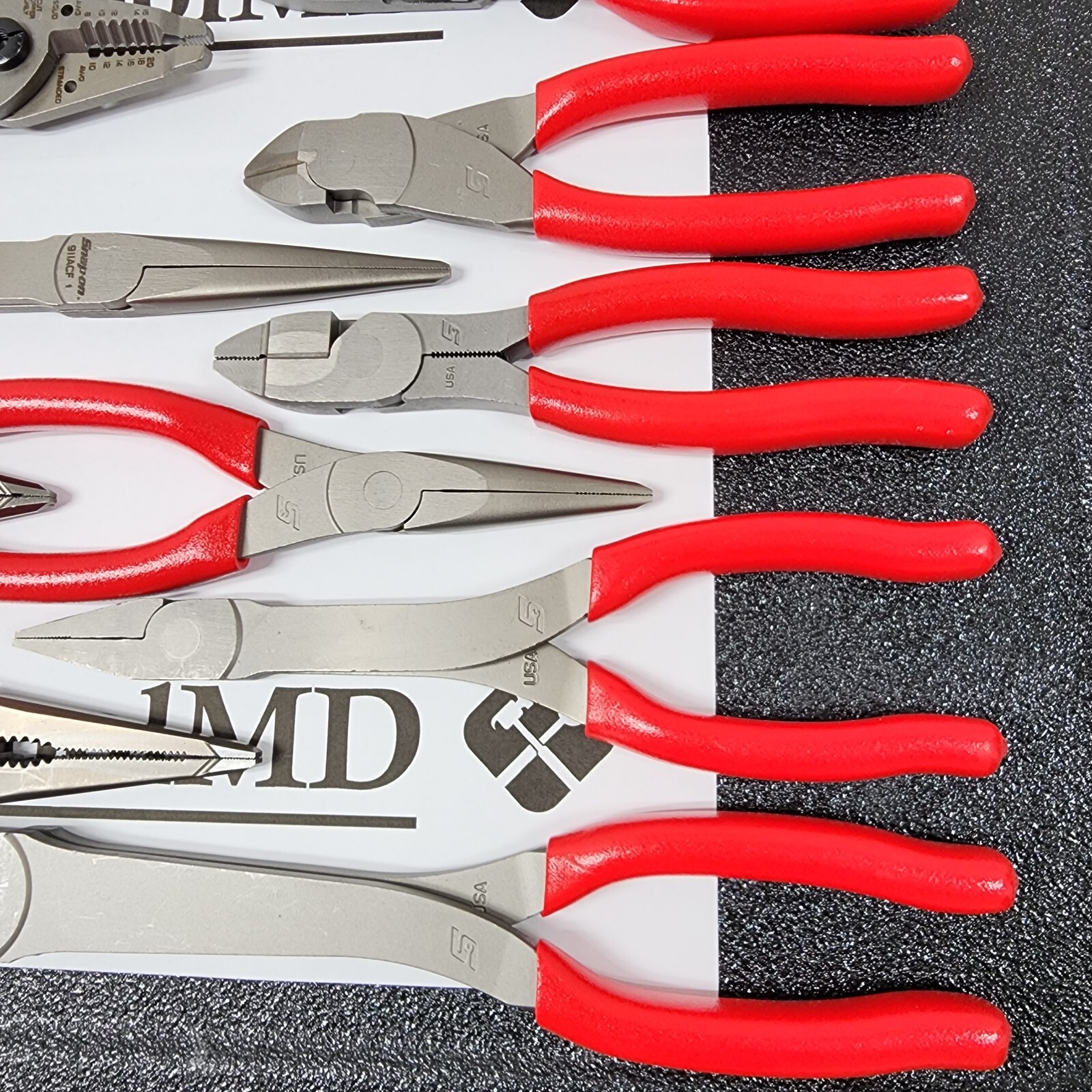 Snap-on Tools USA NEW 15pc RED Master Plier/Cutter/Stripper Set LN46ACF + MORE