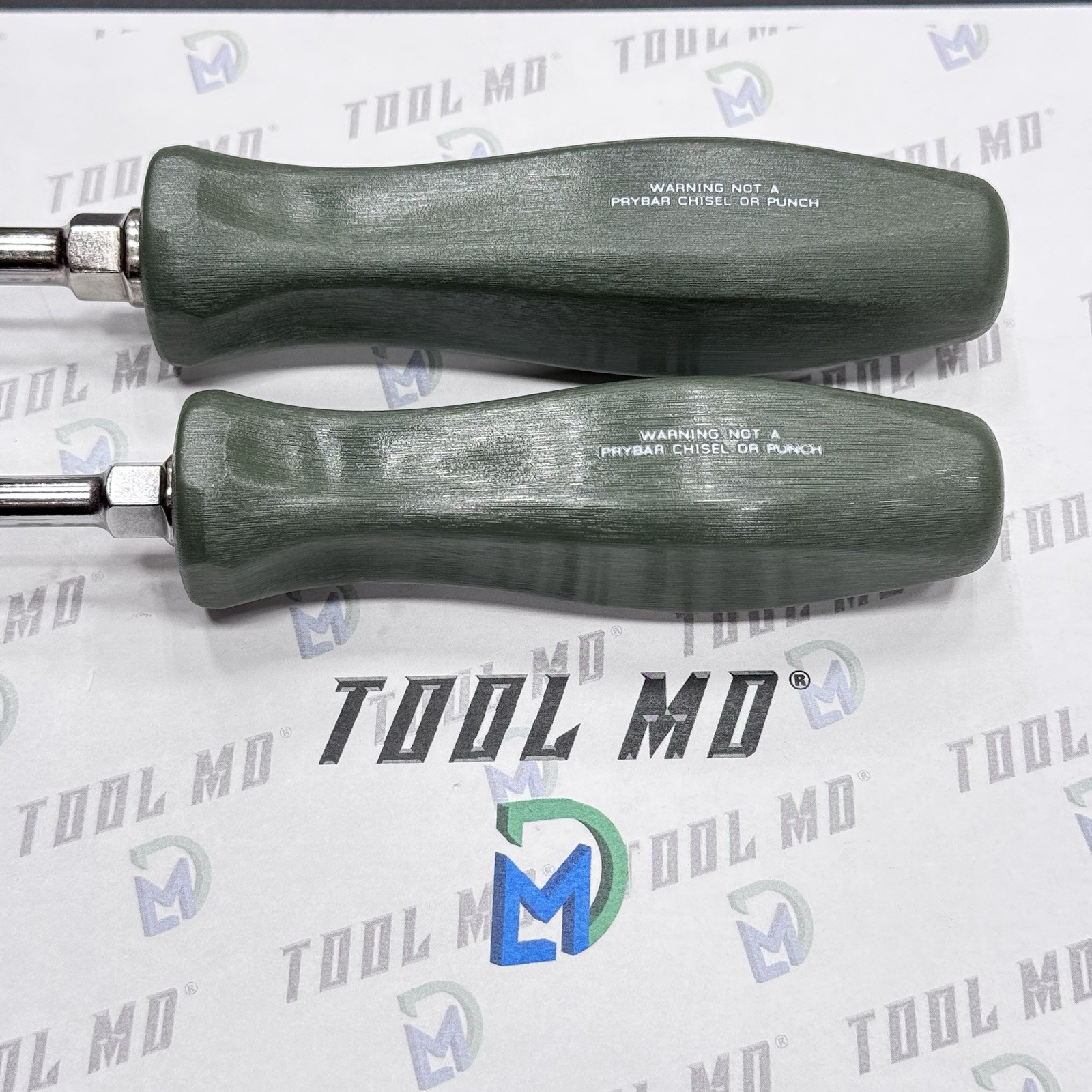 Snap-on Tools USA NEW RARE 2pc COMBAT GREEN Hard Handle Screwdriver Set SDD8A
