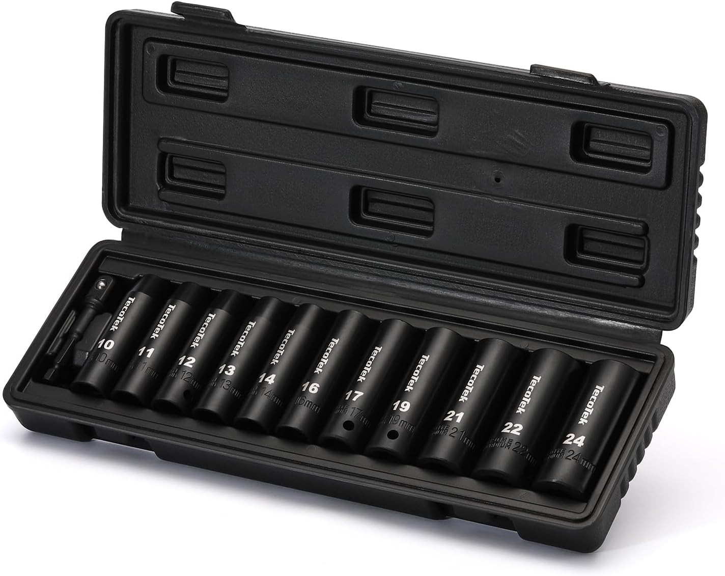 Professional 1/2-Inch Drive Deep Impact Socket Set – 10mm to 24mm, 12-Point